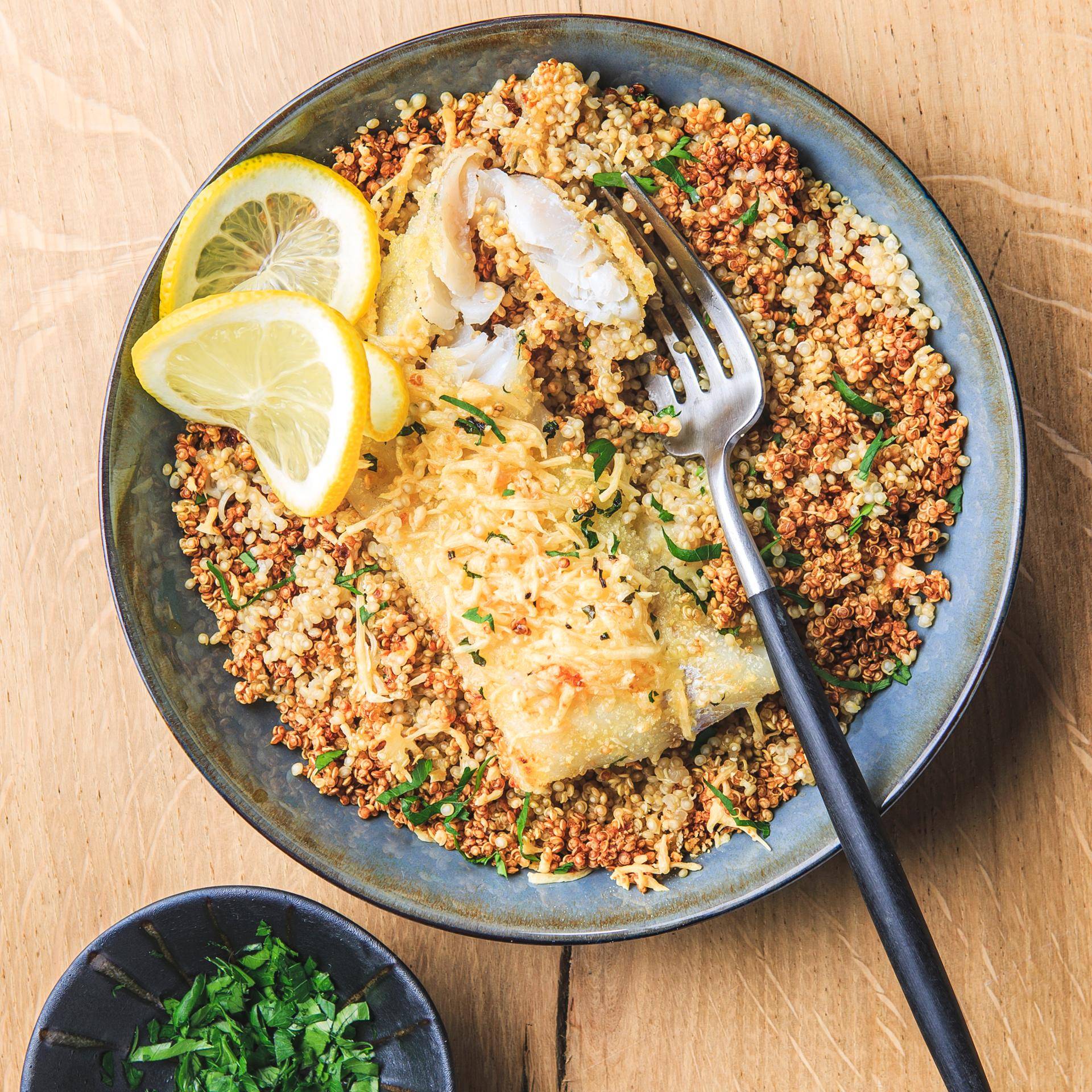 Cabillaud pané et quinoa - Recette Cookeo | Moulinex