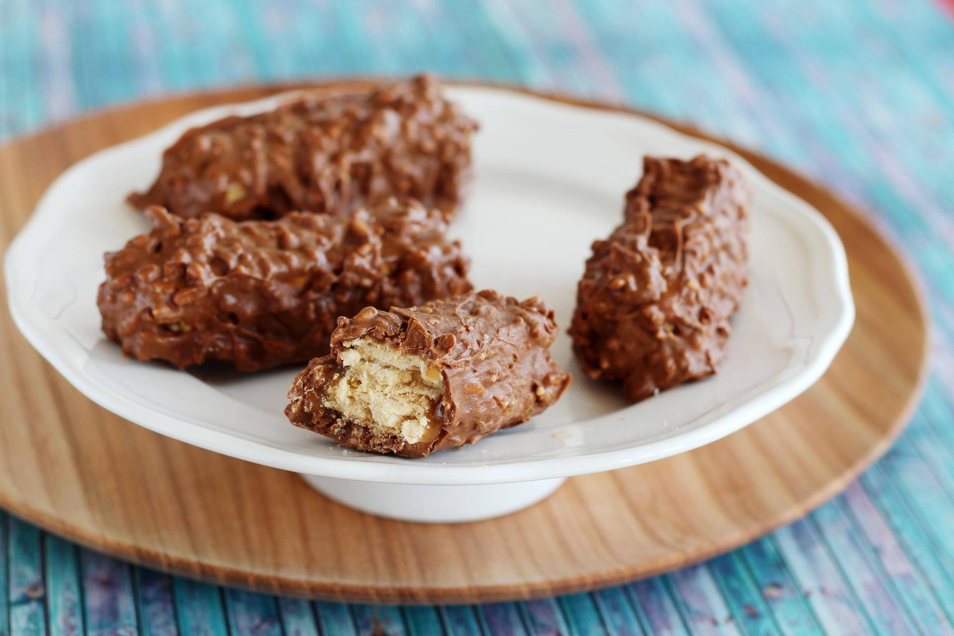 Barre croustillante au chocolat et riz soufflé - Recette Companion Connect | Moulinex