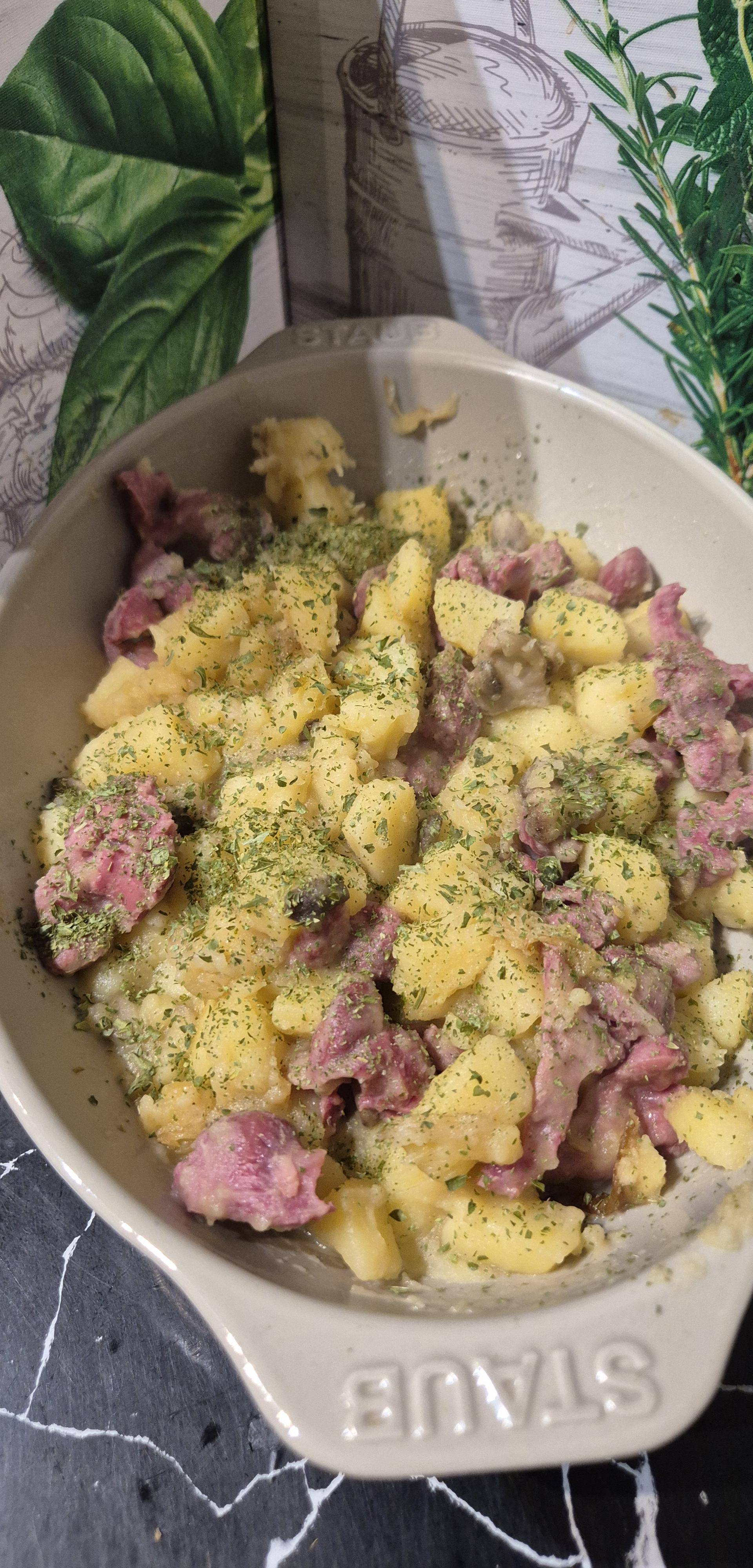 Poêlée de gésiers pomme de terre champignons - Recette Cookeo Infinity Autostir | Moulinex