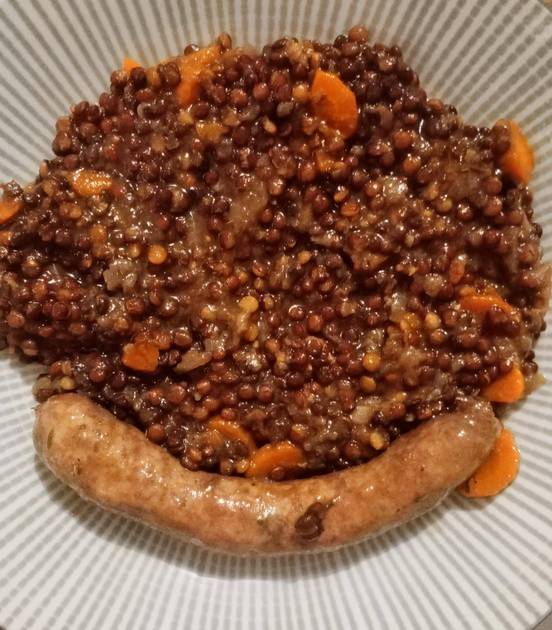 Lentilles saucisses de Sixtinemls - Recette Cookeo | Moulinex
