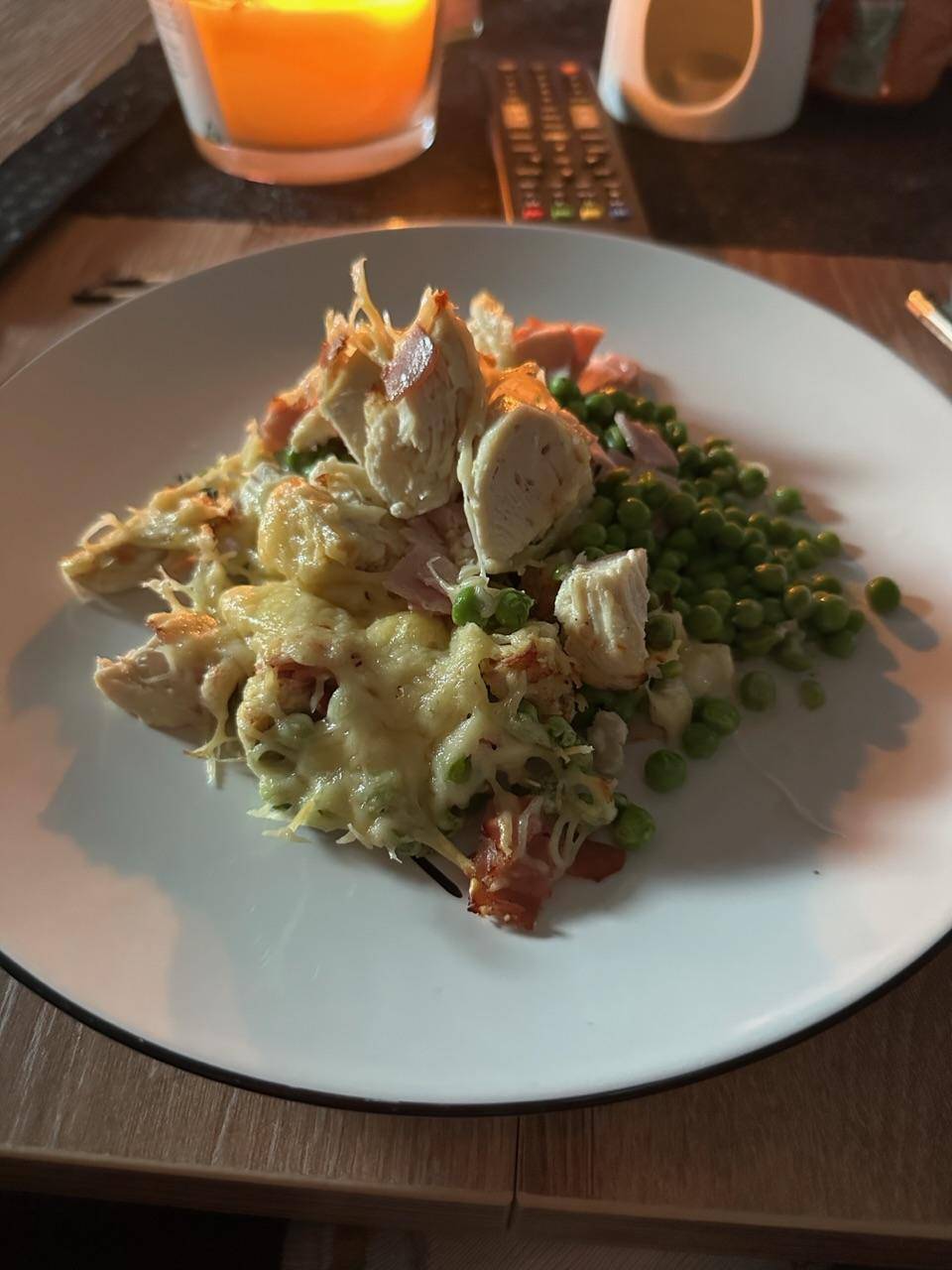 Poulet au jambon et petit pois - Recepten Cookeo V3 | Moulinex