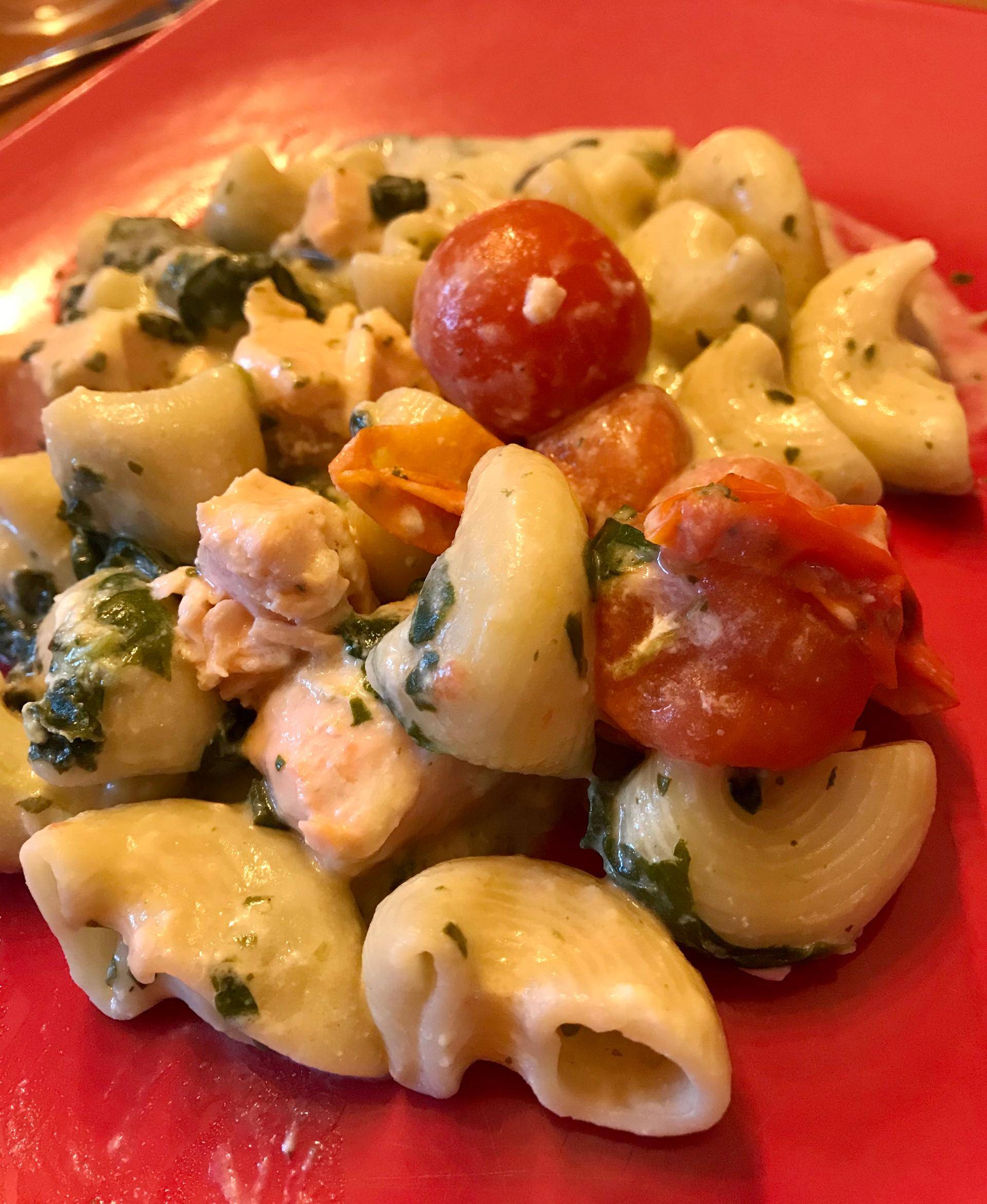 One pot pasta saumon épinards - Recepten Companion Connect XL | Moulinex