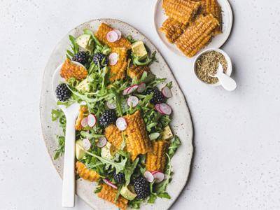 Salade de maïs grillé - Recette Easy Fry Max | Moulinex