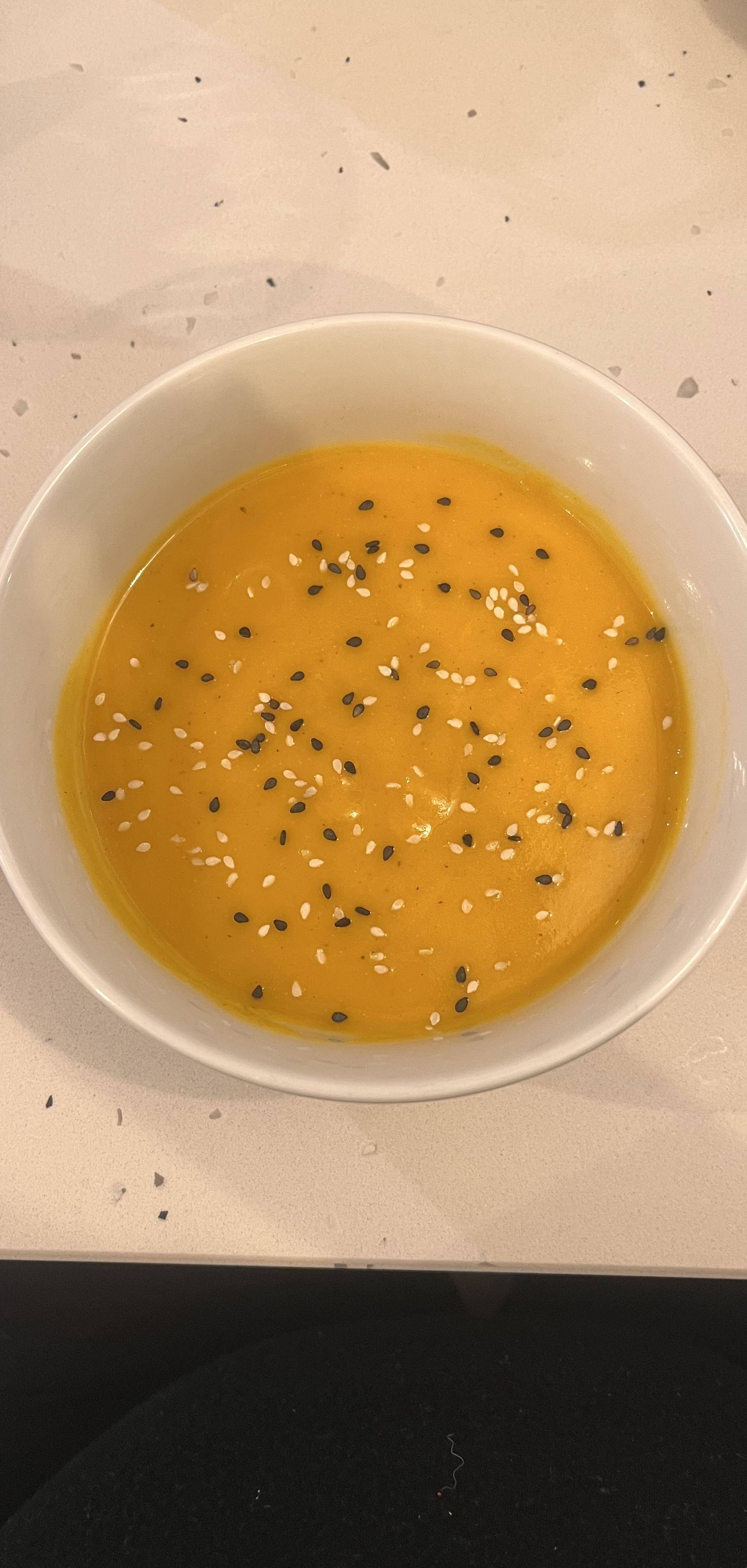 Soupe potiron, carottes, lentilles - Recette Companion Connect XL | Moulinex