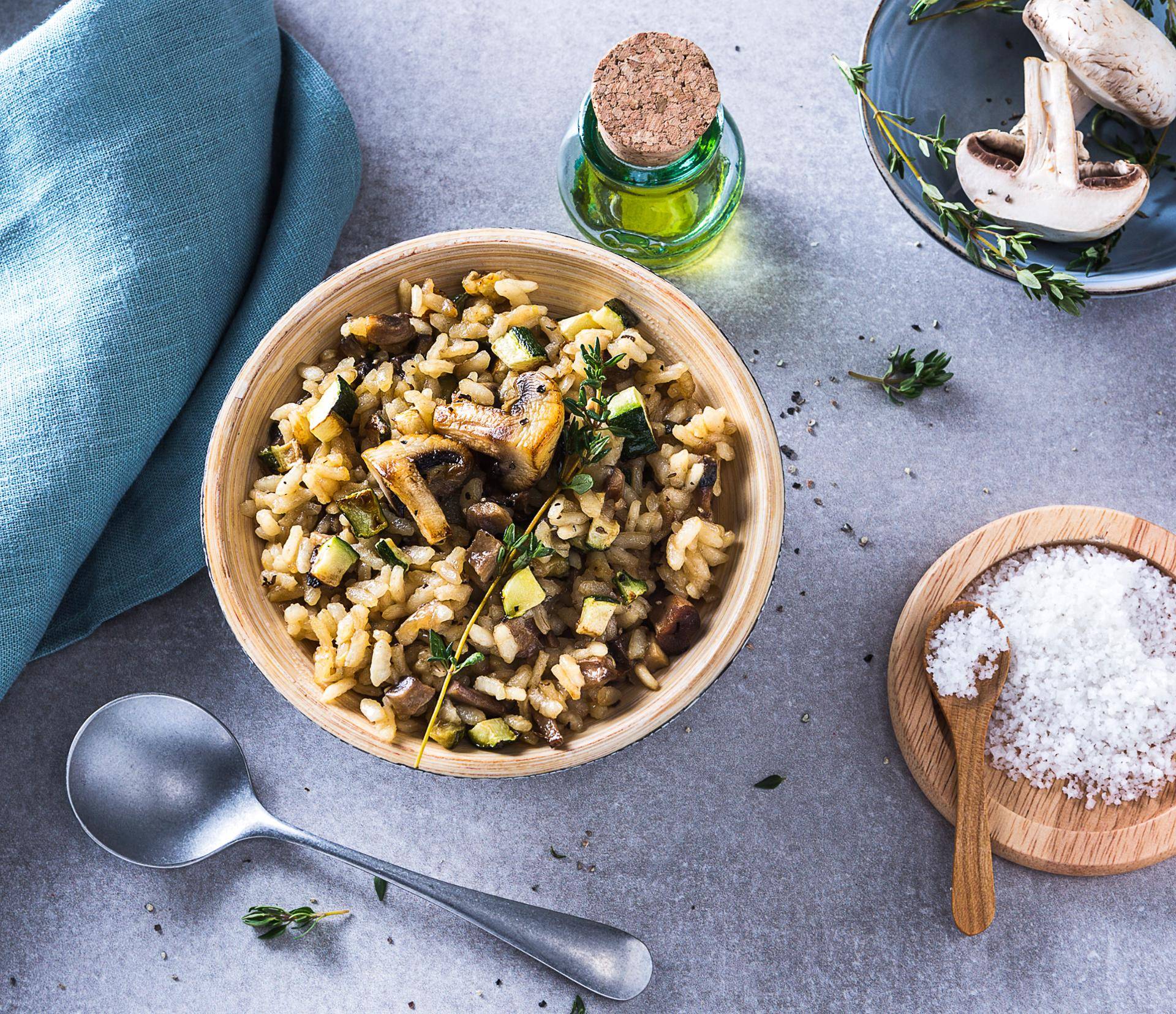Risotto courgettes champignons - Recepten Cookeo | Moulinex