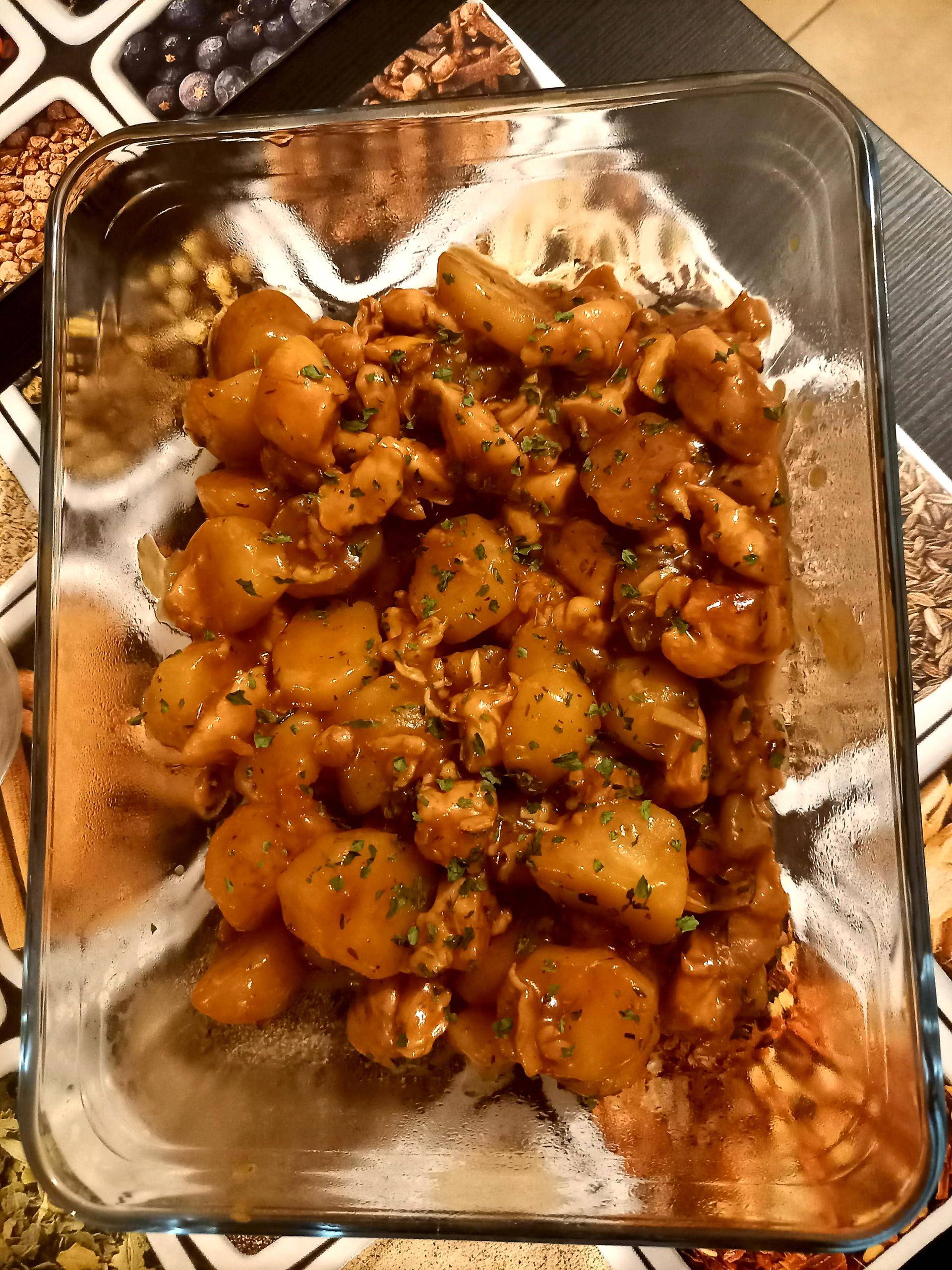 Pomme de terre et poulet à la paysanne - Recepten Cookeo V3 | Moulinex