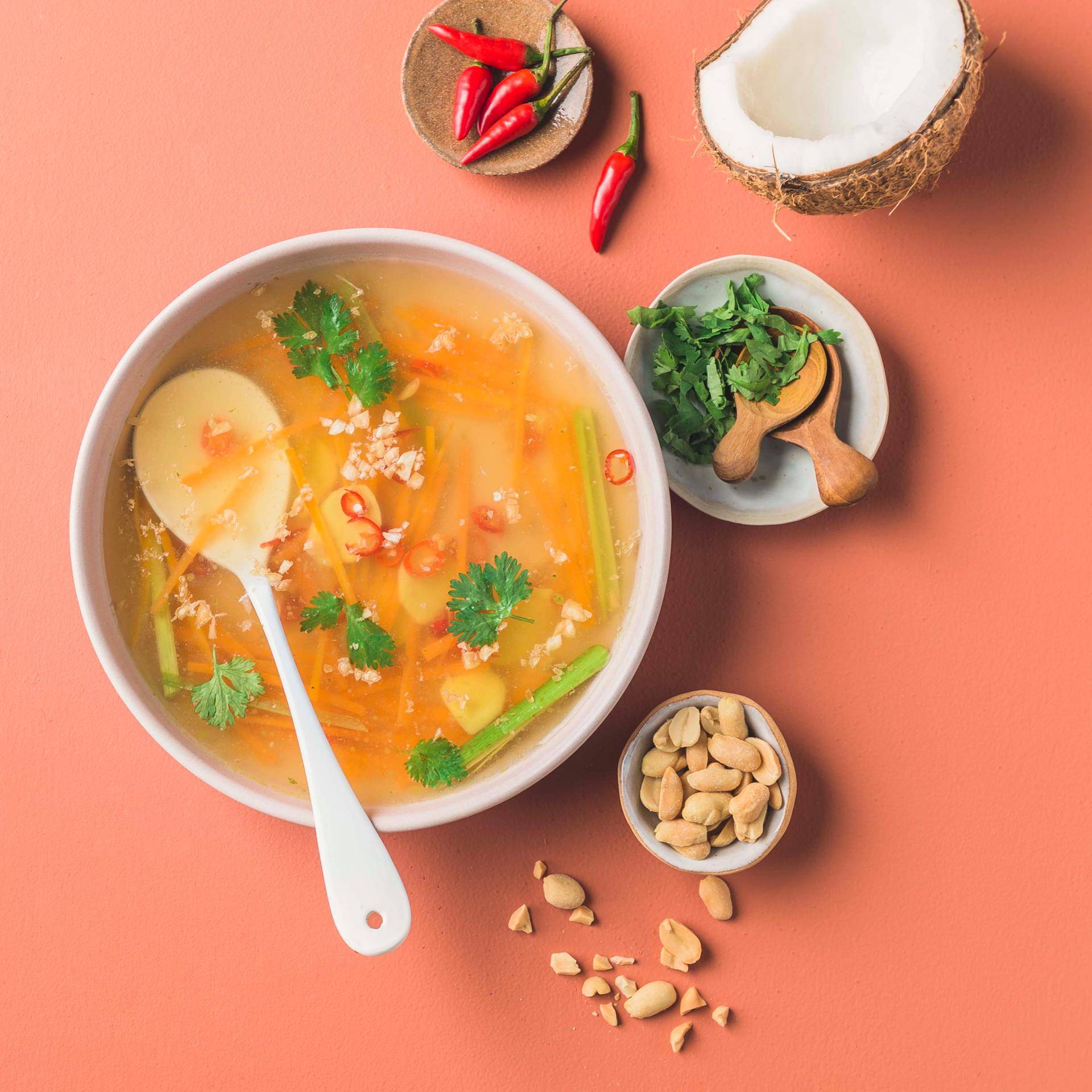 Soupe à l'eau de coco - Recette Companion | Moulinex