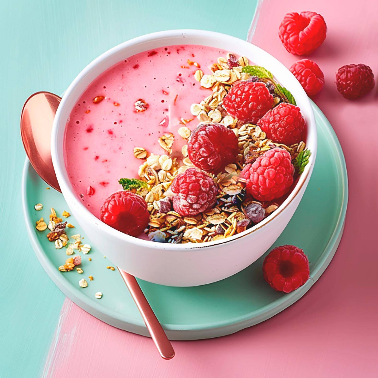 Smoothie bowl fruits rouges, yaourt et granola - Recepten Blend up | Moulinex