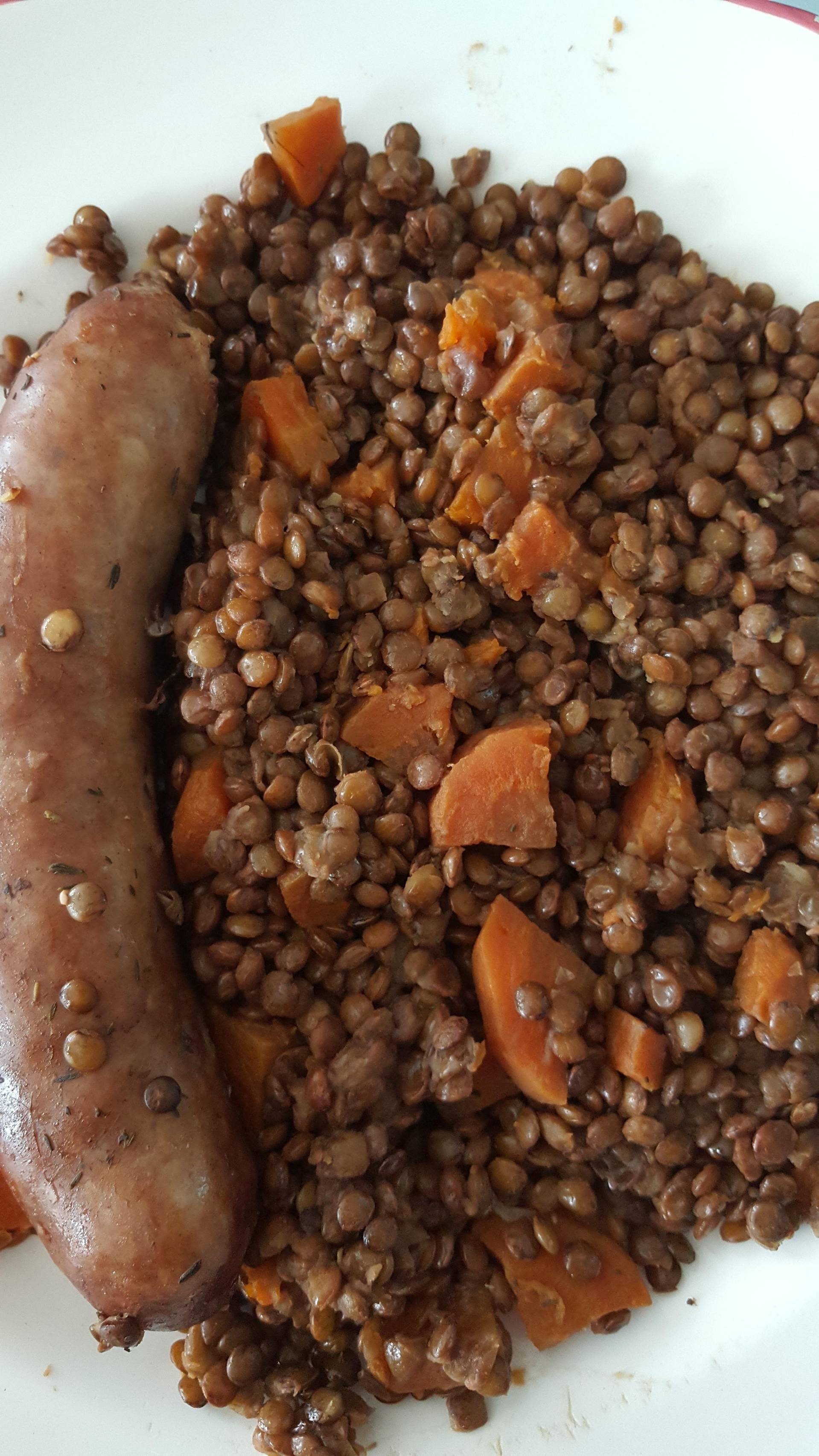 Lentilles saucisse de Toulouse - Recepten Cookeo | Moulinex