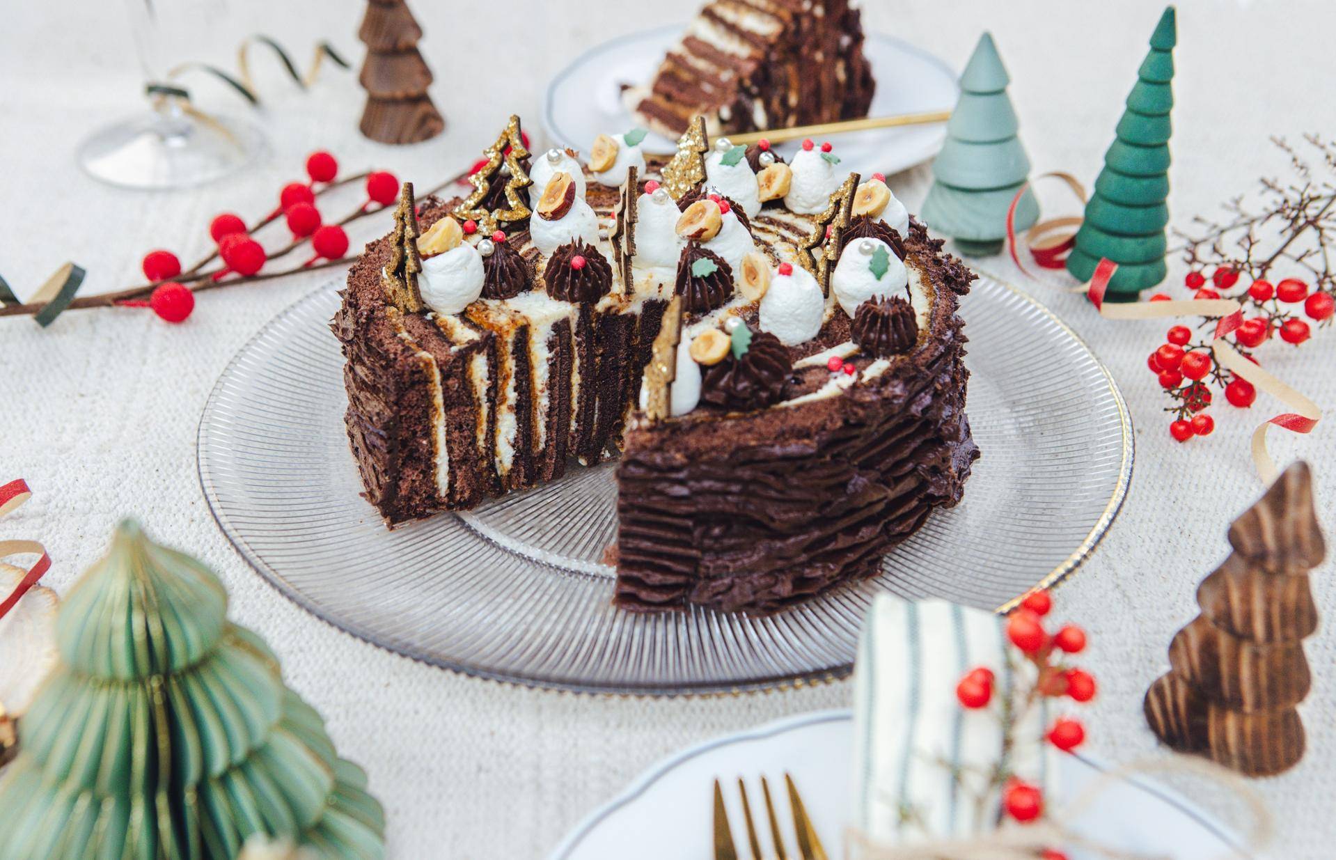 La bûche praliné, fève de tonka et chocolat - Recepten Companion | Moulinex