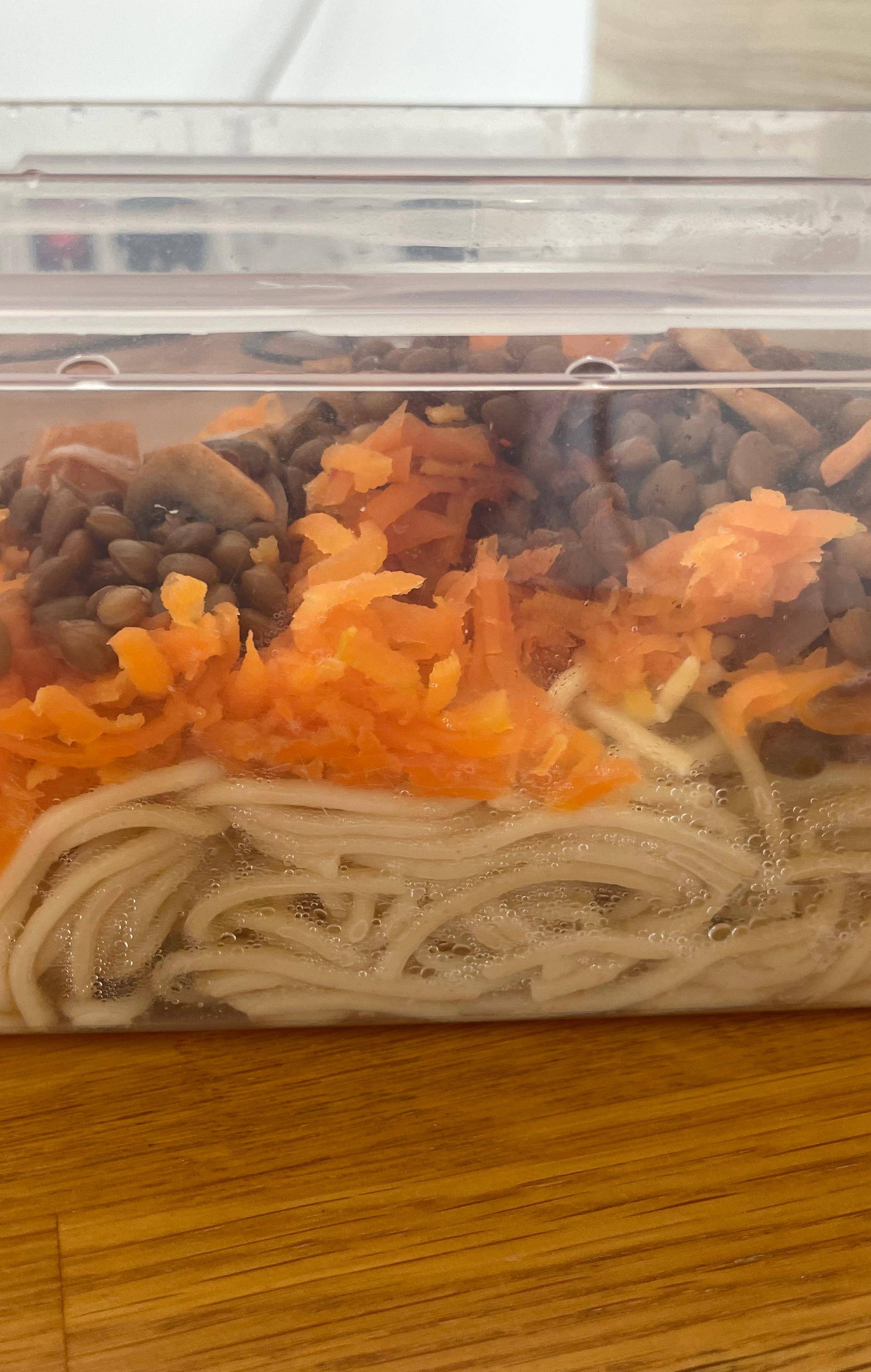Spaghettis de carotte et ces lentilles - Recette Cookeo V3 | Moulinex