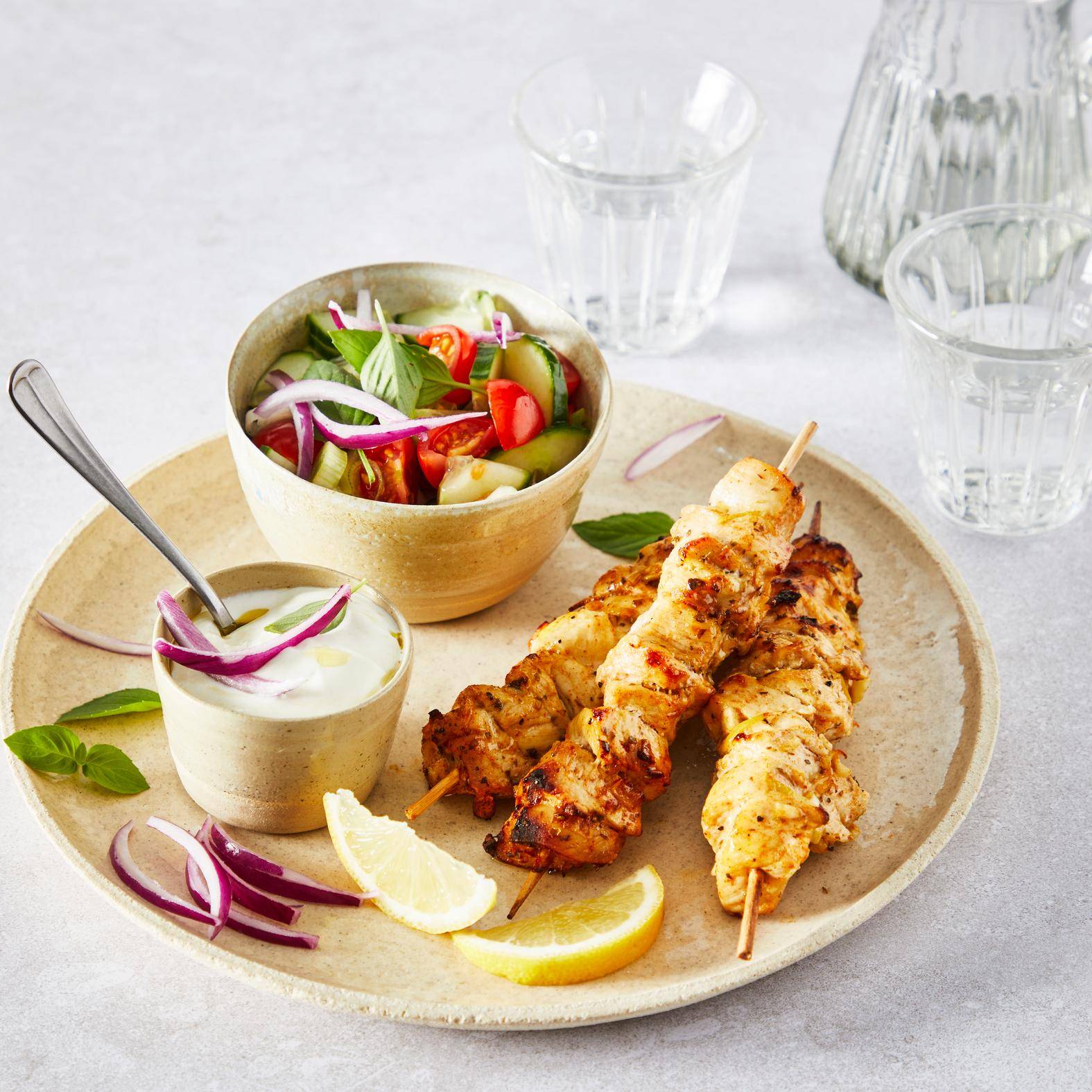 Brochettes de poulet à la grecque - Recepten Cookeo | Moulinex