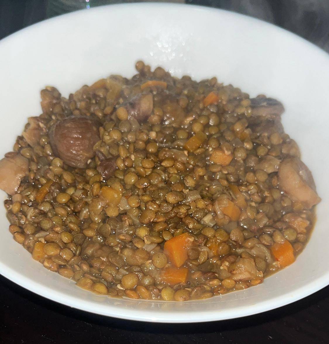 Lentilles aux marrons - Recette Cookeo | Moulinex