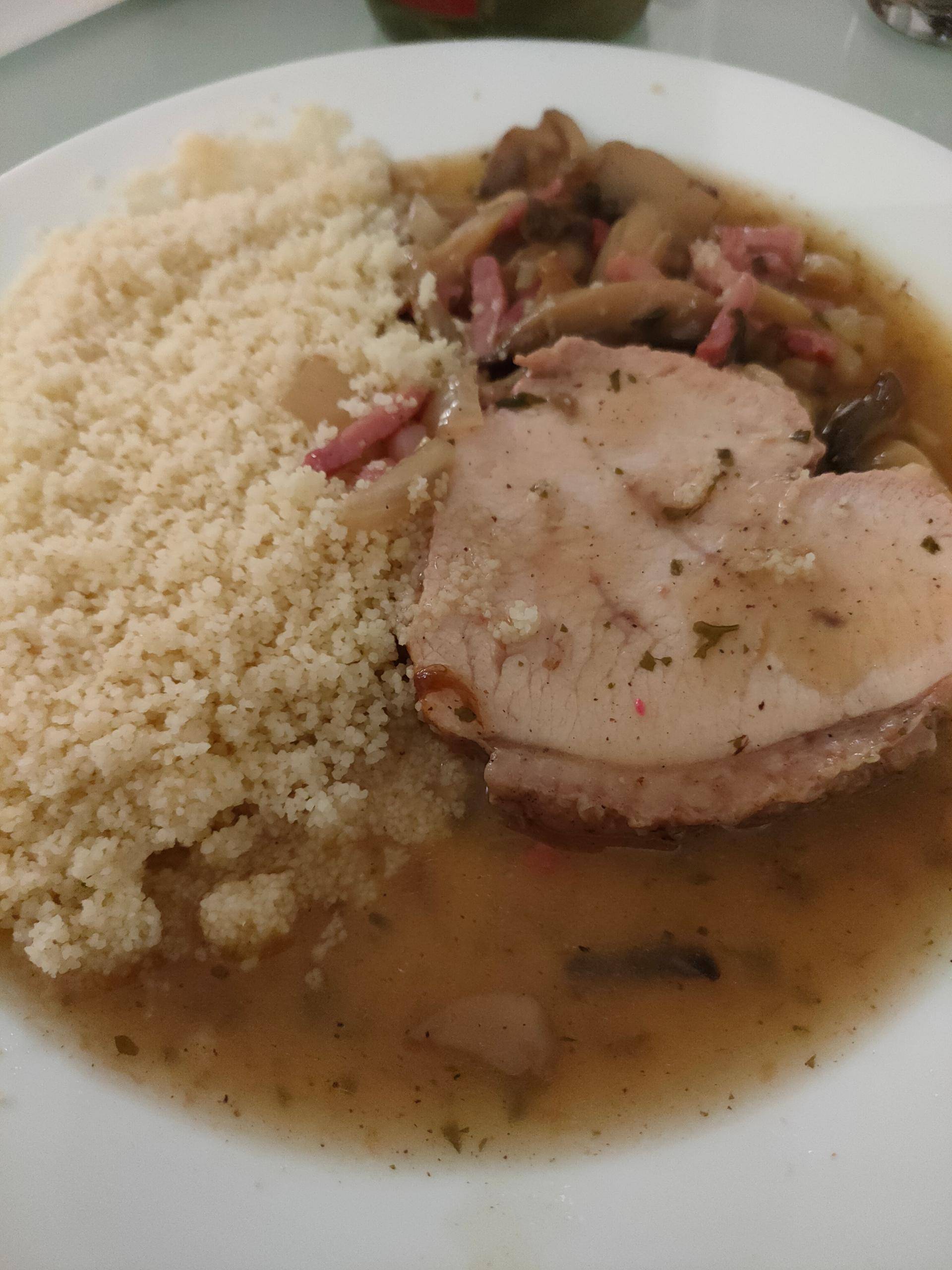 Rôti de dindonneau lardons champignons - Recepten Cookeo | Moulinex
