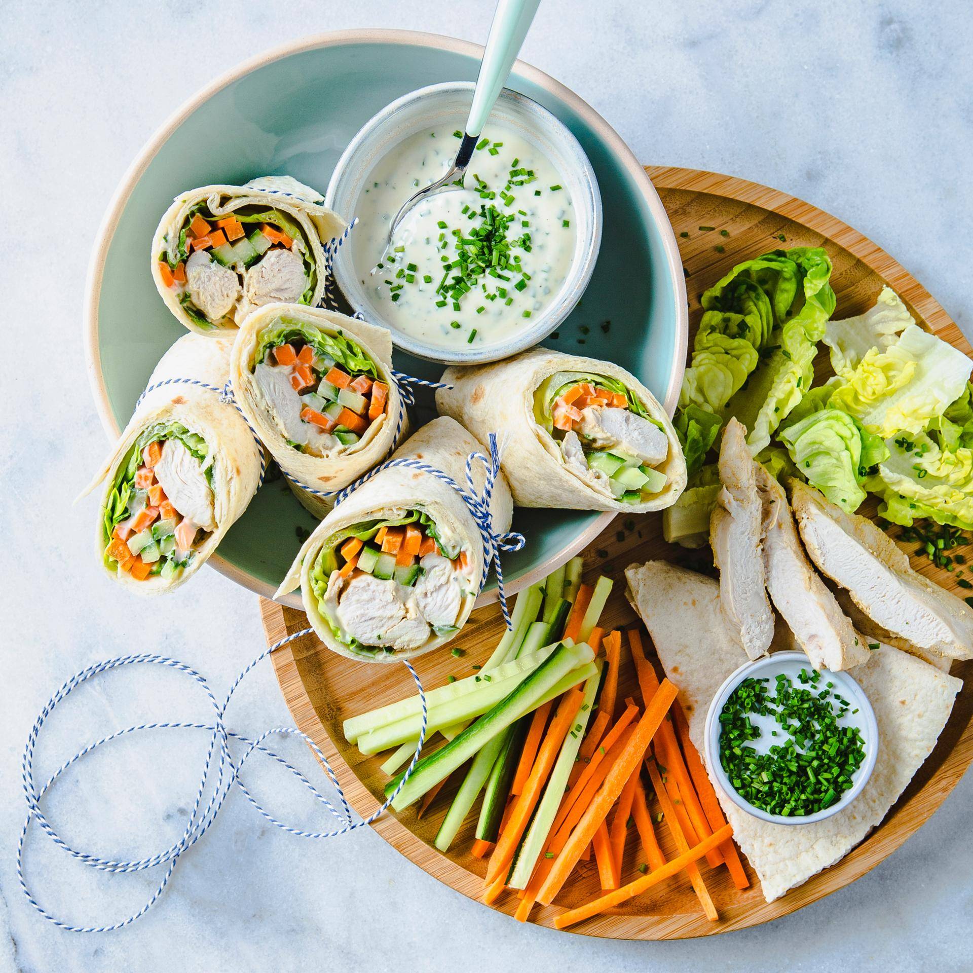 Wraps de poulet - Recepten Cuiseur vapeur | Moulinex