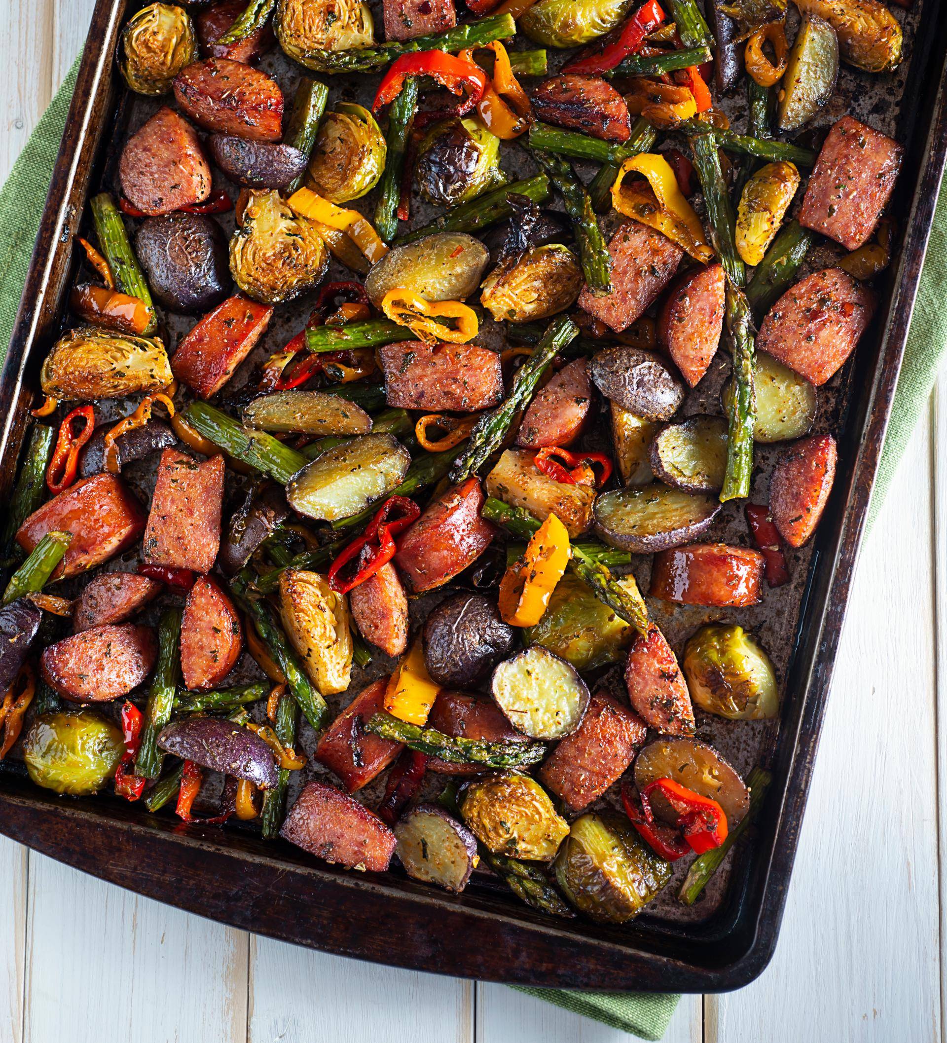 Poêlée de saucisse aux légumes - Recette Multifunction Airfryer Oven Digital | Moulinex