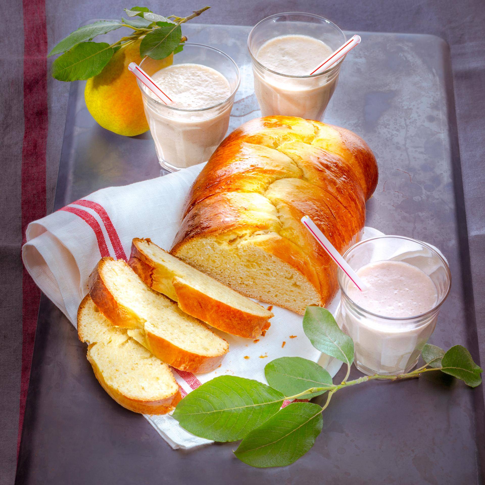 Brioche tressée, smoothie banane poire - Recette Companion Connect | Moulinex
