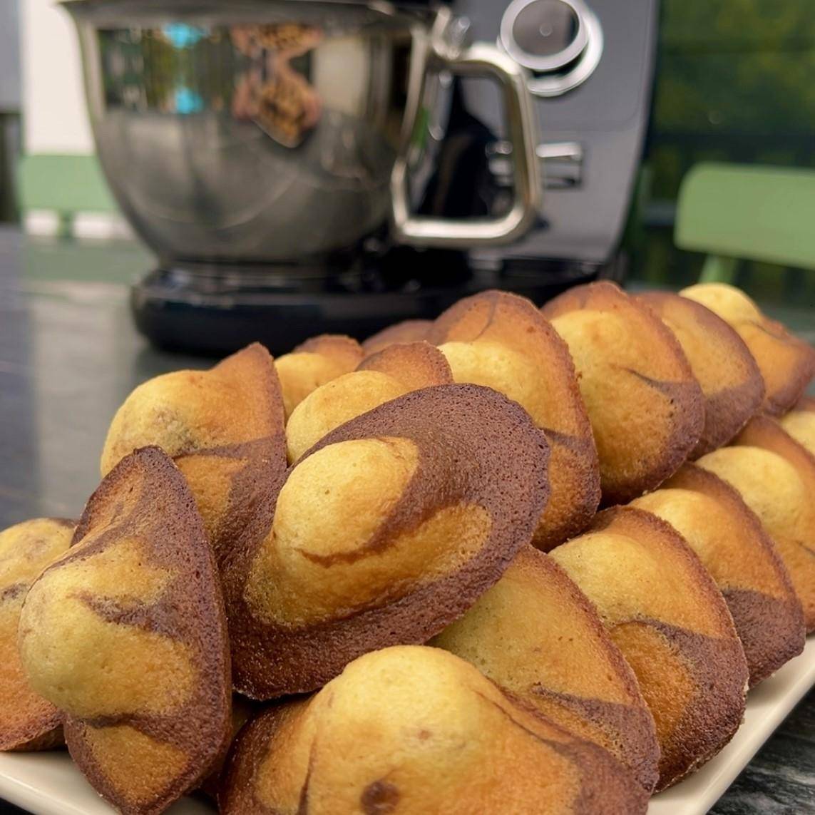 Madeleines marbrées Vanille chocolat - Recepten Kitchen Coach | Moulinex