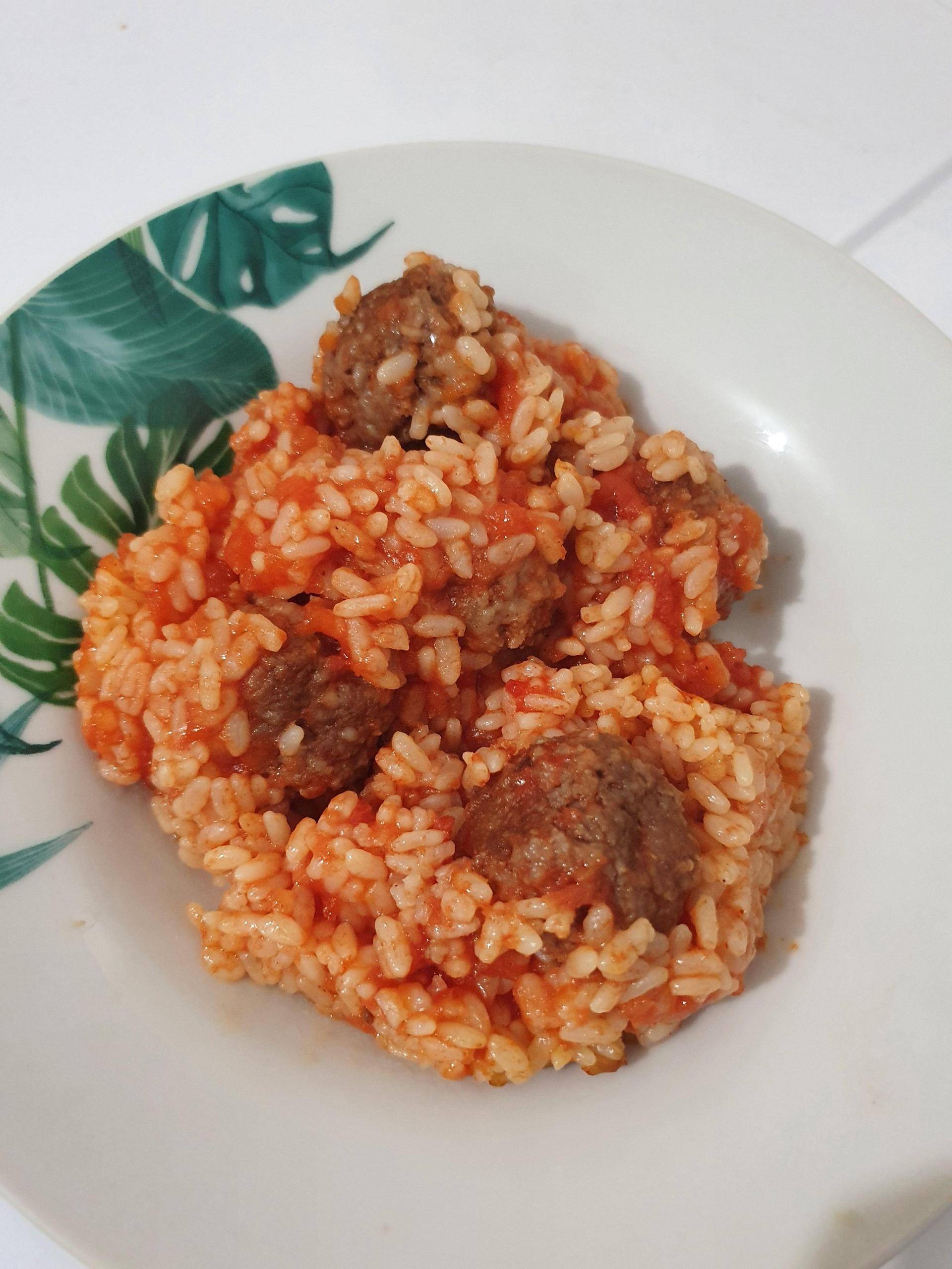 Riz au boulette sauce tomate - Recepten Cookeo | Moulinex