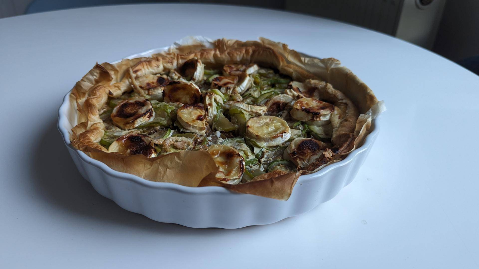 Tarte courgette chèvre oignons - Recepten Cookeo | Moulinex