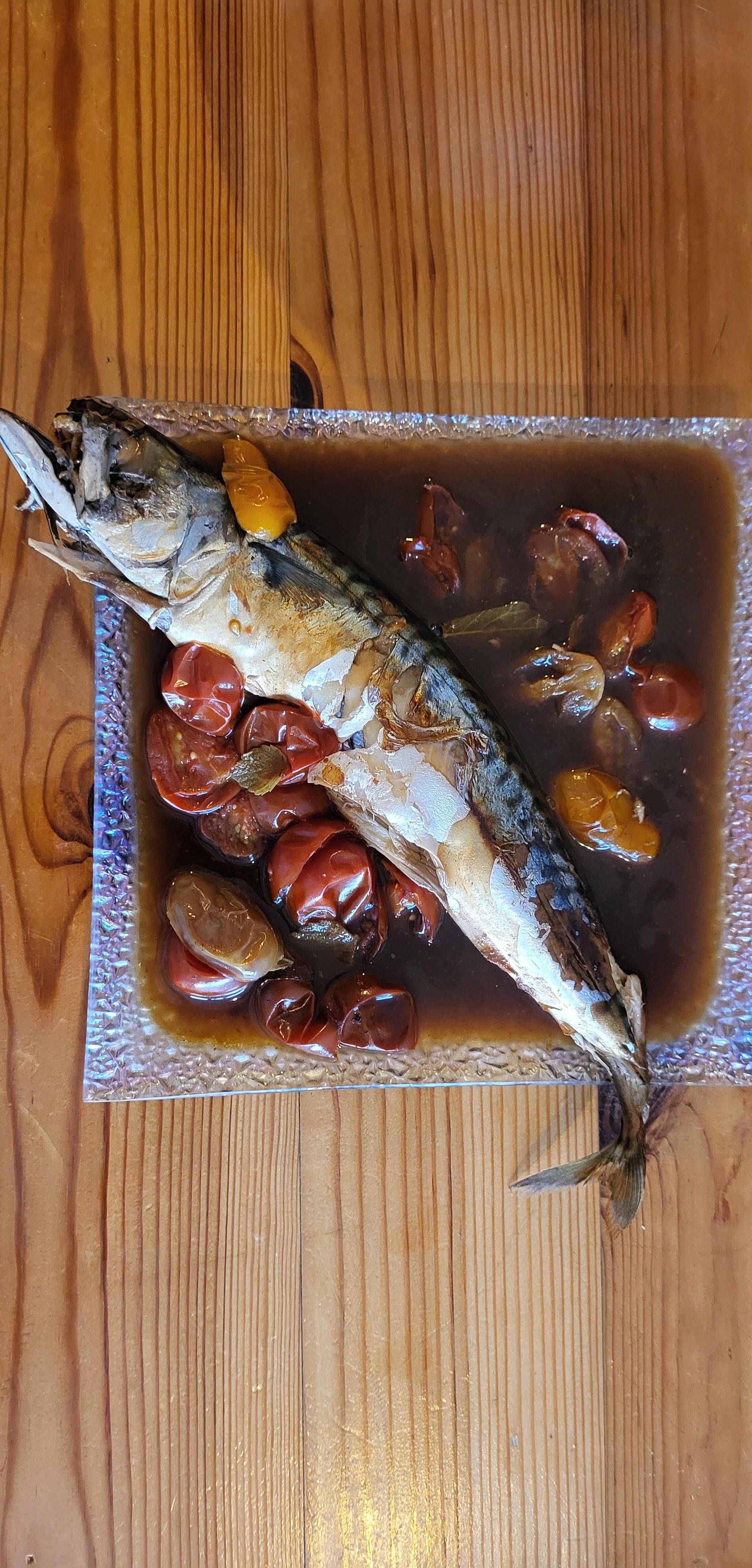 Maquereau au vin blanc, tomates et citron - Recepten Cook'in One | Moulinex