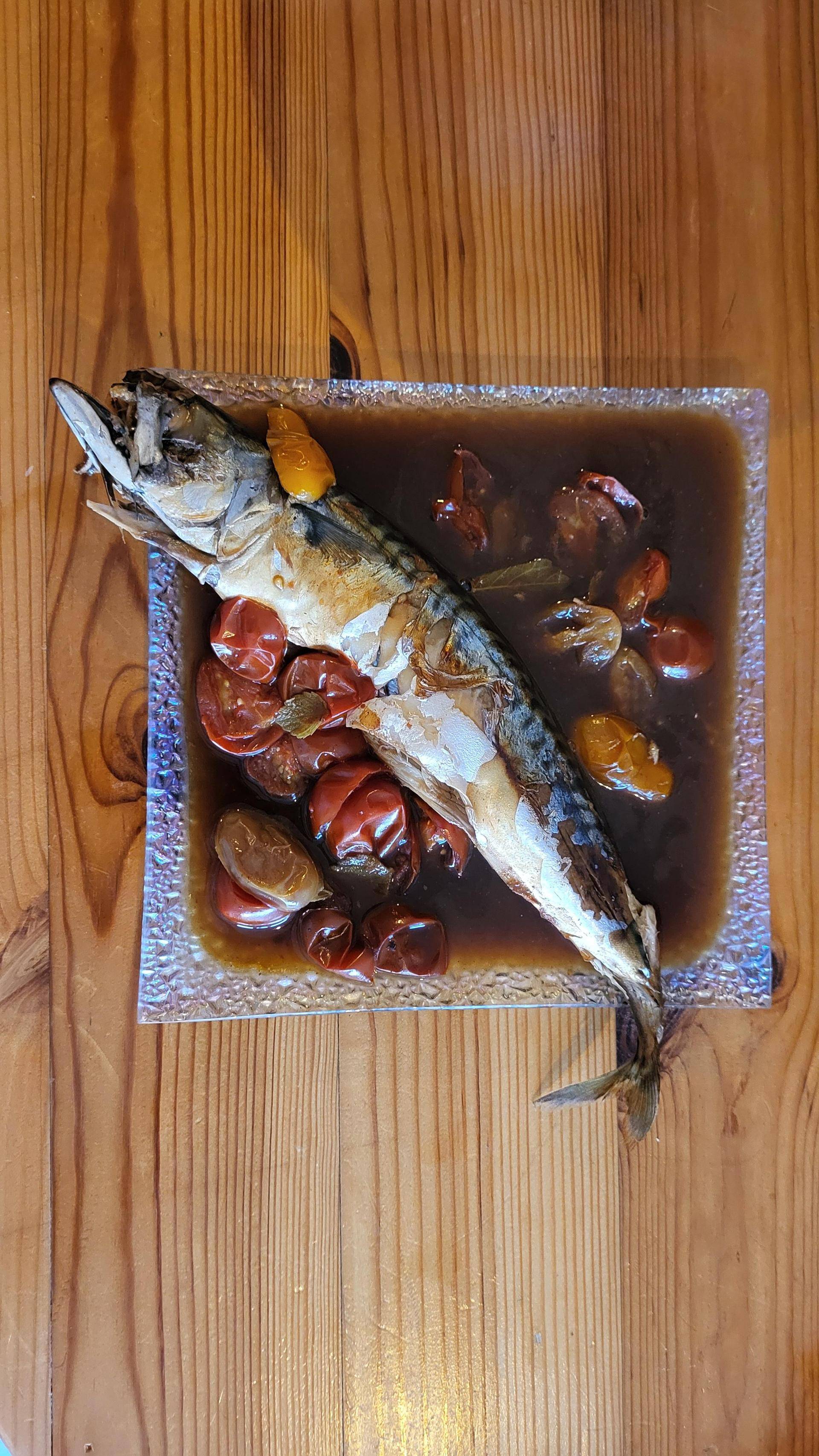 Maquereau au vin blanc, tomates et citron - Recette Cook'in One | Moulinex