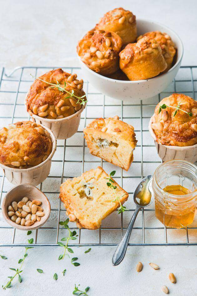 Muffins au gorgonzola, miel et romarin - Recepten Perfectmix + | Moulinex