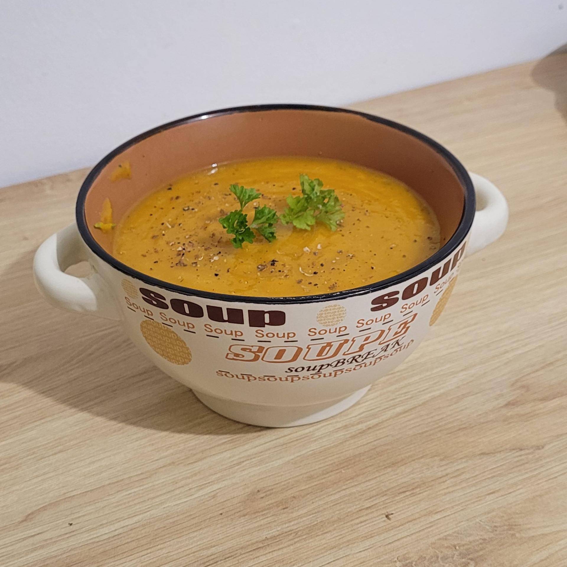 Soupe potimarron oignon et carotte diététique - Recette Companion Connect XL | Moulinex