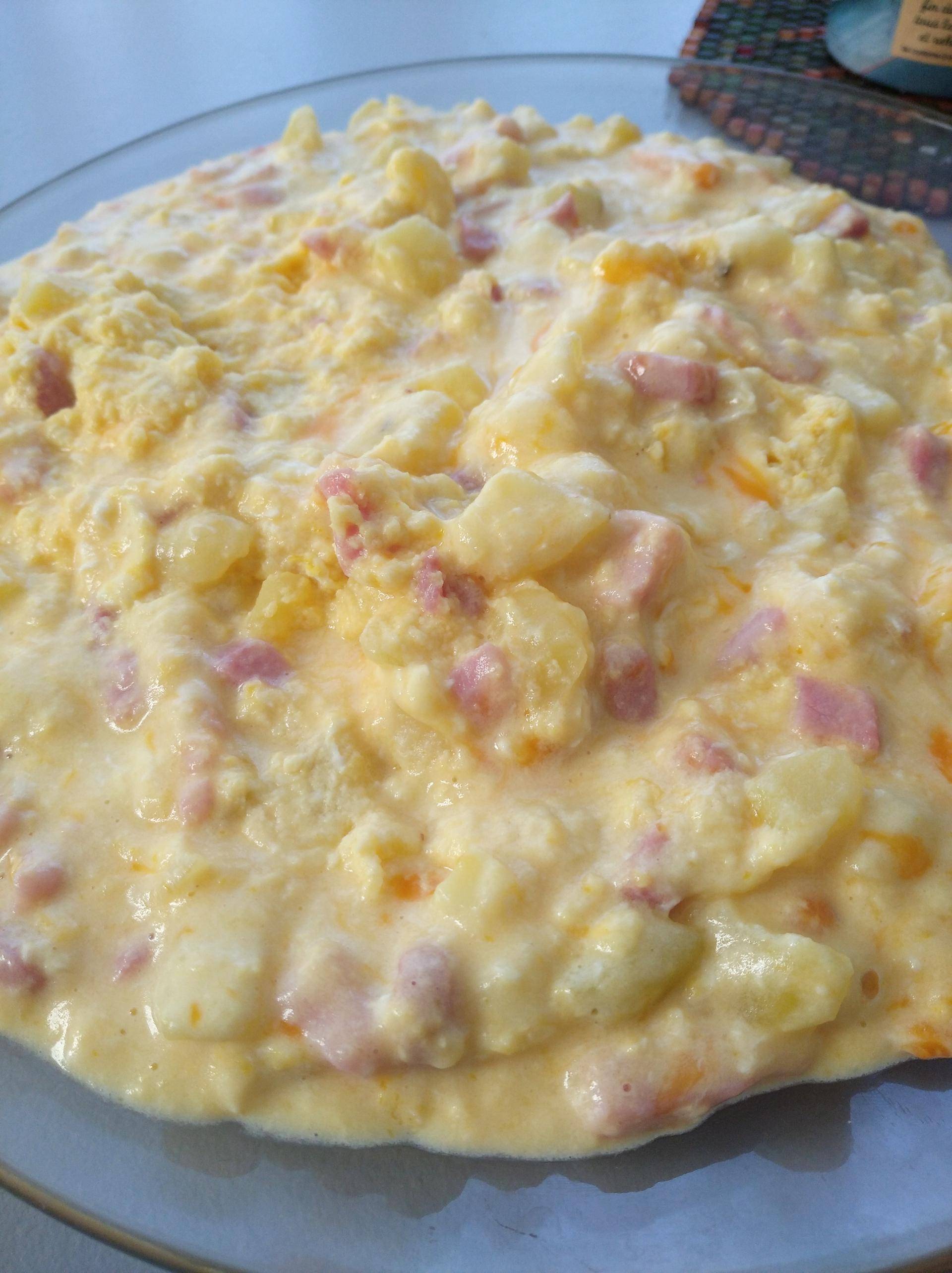 Oeufs brouillés pomme de terre lardons - Recepten Cookeo | Moulinex