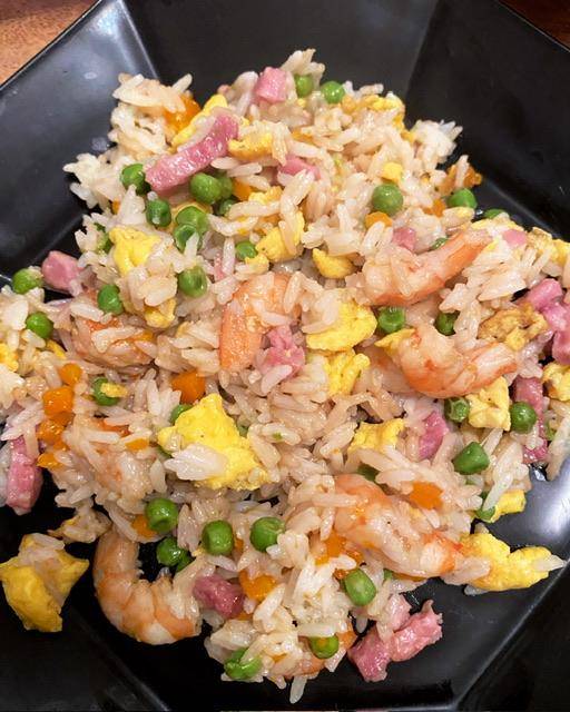 Riz cantonais aux crevettes et lardons de poulet - Recepten Cookeo V3 | Moulinex