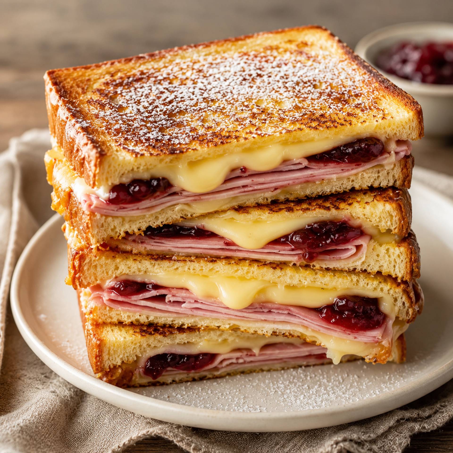 Monte Cristo sandwich - Recepten Crisp&Go 3P | Moulinex