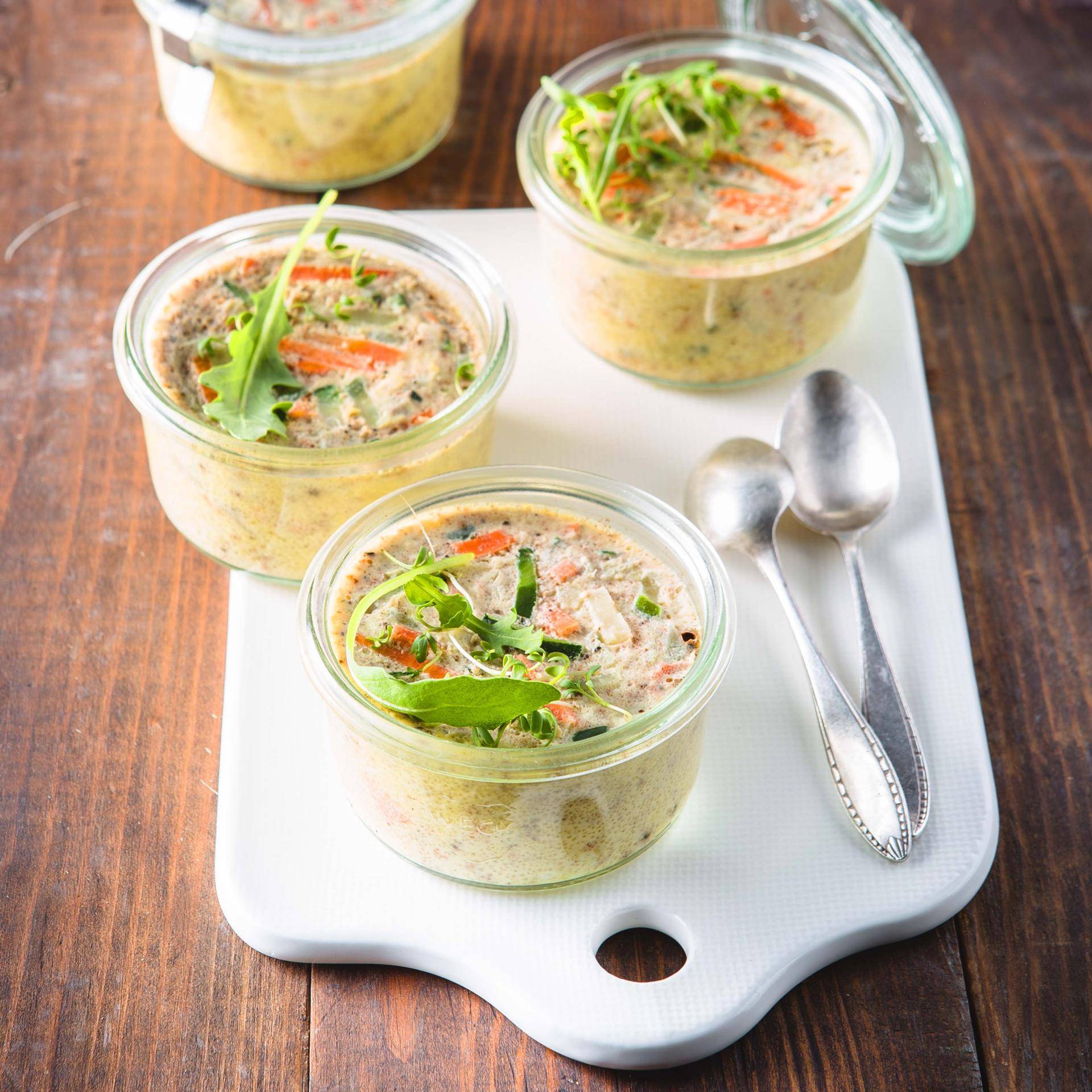 Petits flans de légumes - Recette Cuiseur vapeur | Moulinex