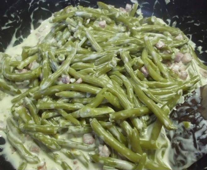 Haricots verts à l’ail et crème - Recette Companion Connect XL | Moulinex