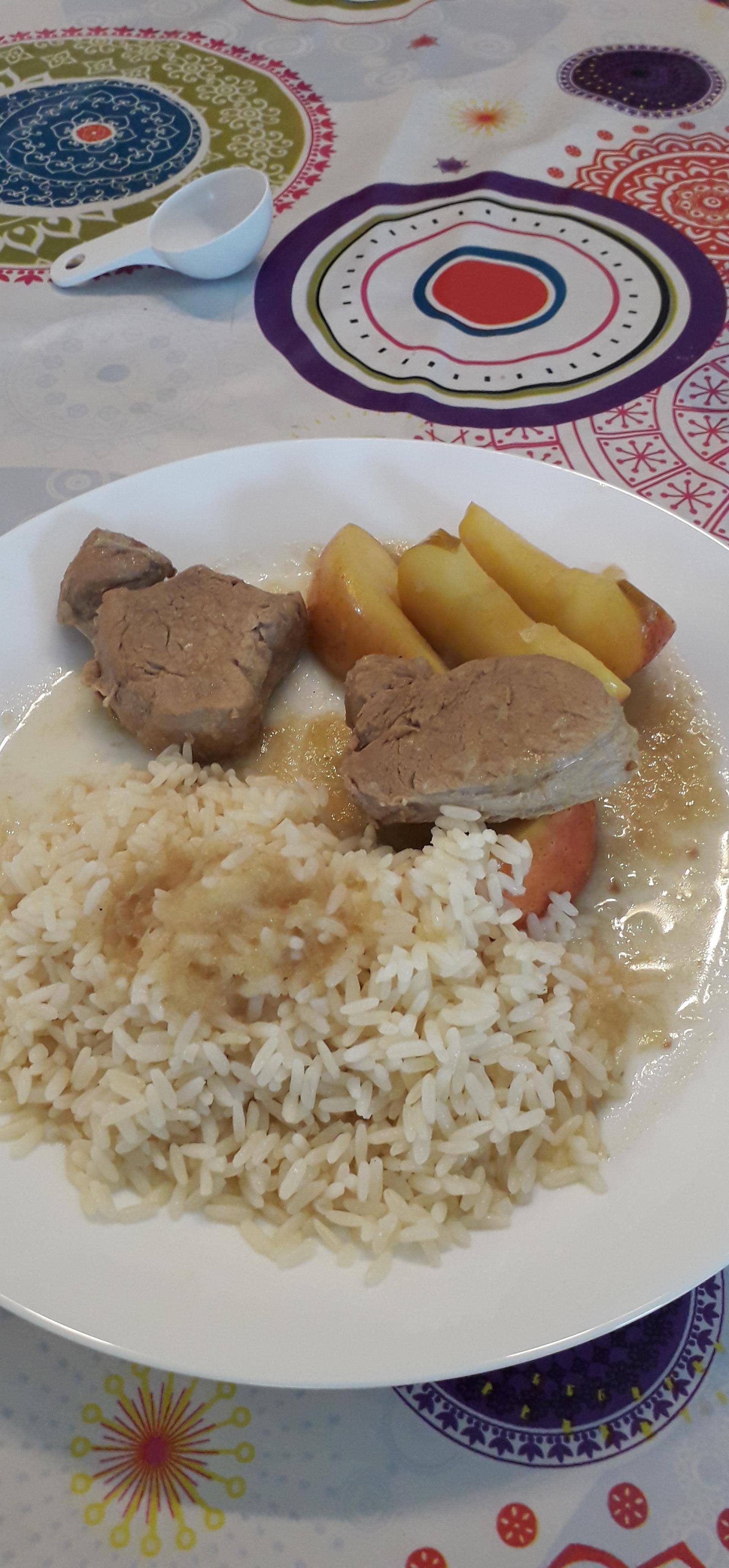 Filet mignon de porc au cidre et aux pommes - Recette Companion XL | Moulinex