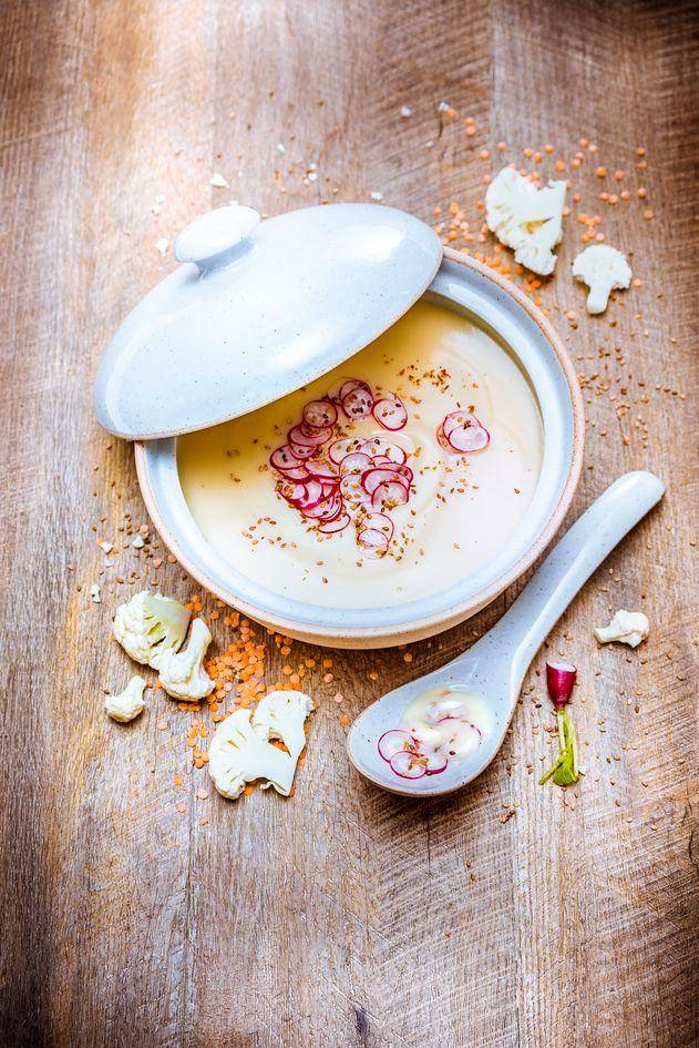 Velouté de chou-fleur aux lentilles corail - Recepten Perfectmix Cook | Moulinex