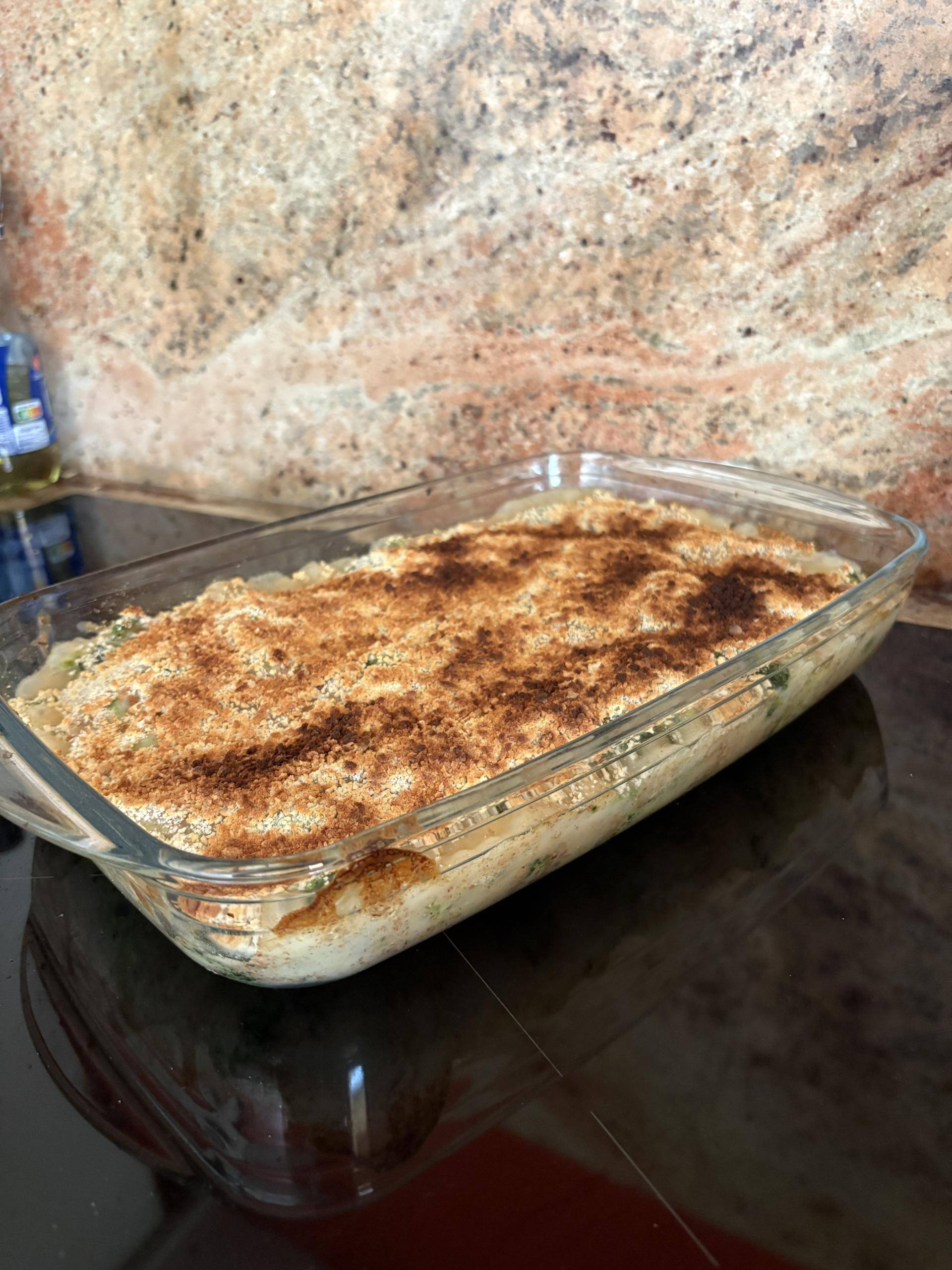 Gratin brocolis sans lait de mammifère - Recette Companion Connect XL | Moulinex