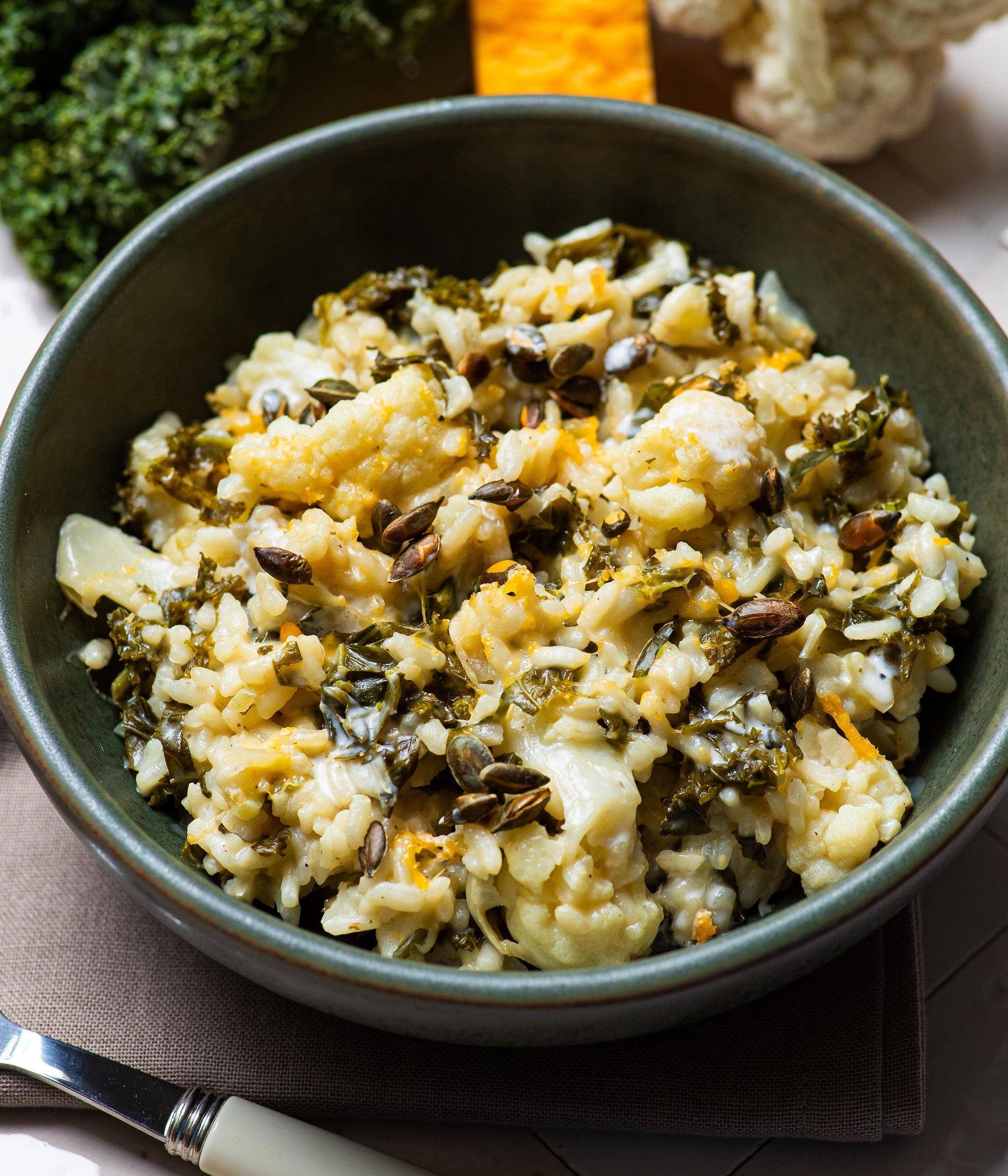 Risotto chou-fleur kale cheddar - Recette Cookeo Mini | Moulinex