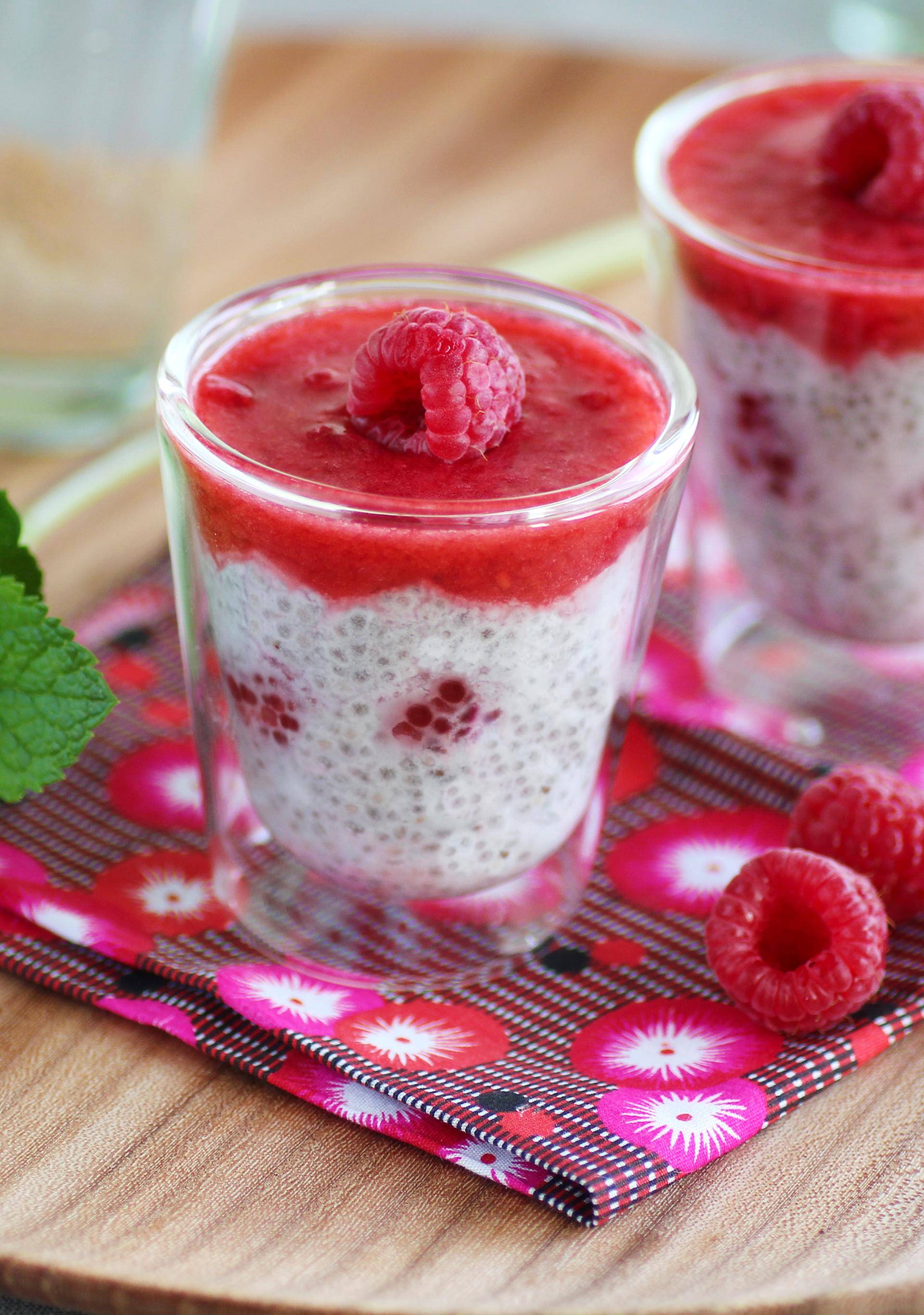 Pudding de chia à la framboise - Recette Companion Connect | Moulinex