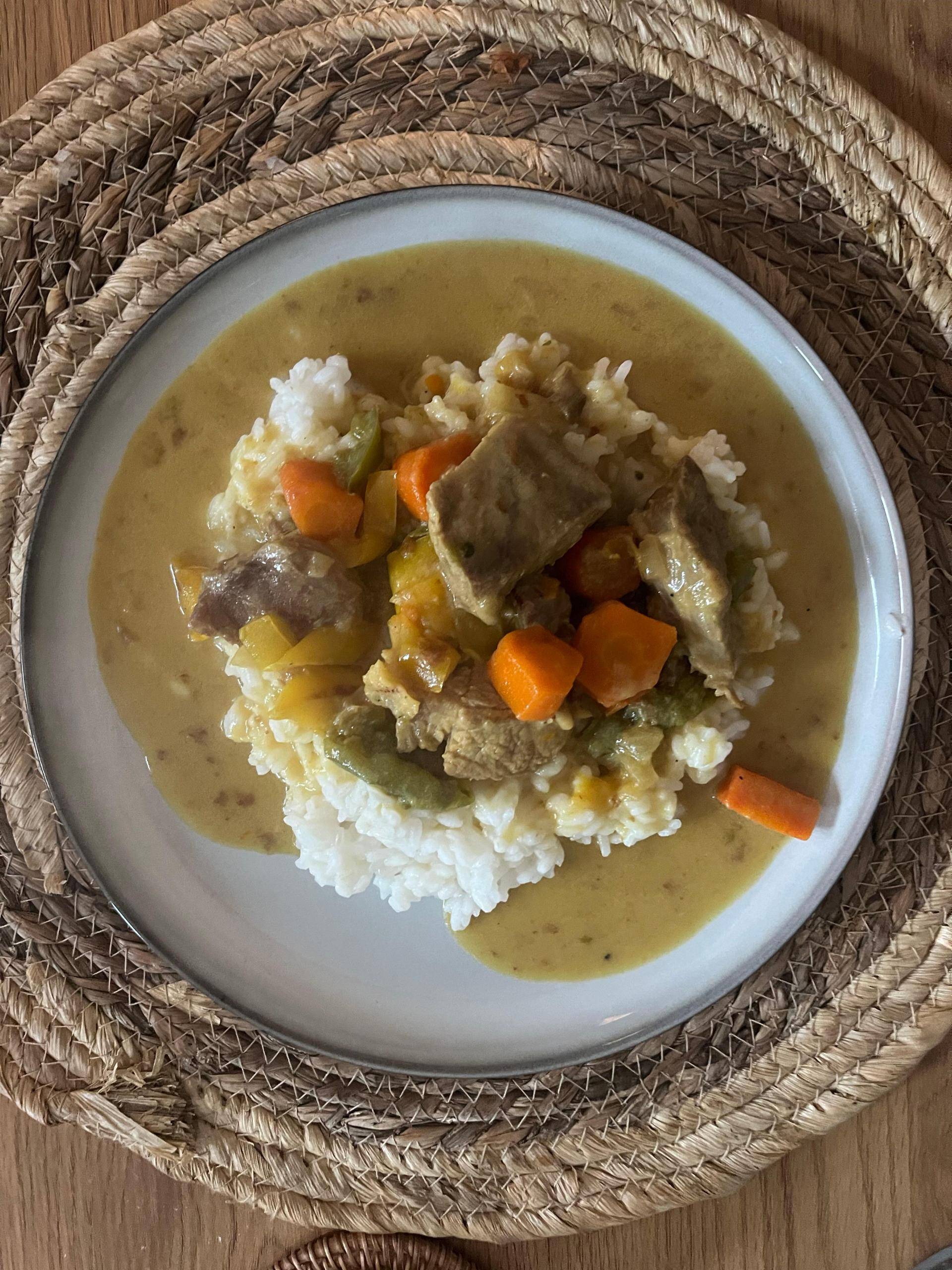Blanquette de veau lait de coco curry - Recepten Cookeo | Moulinex
