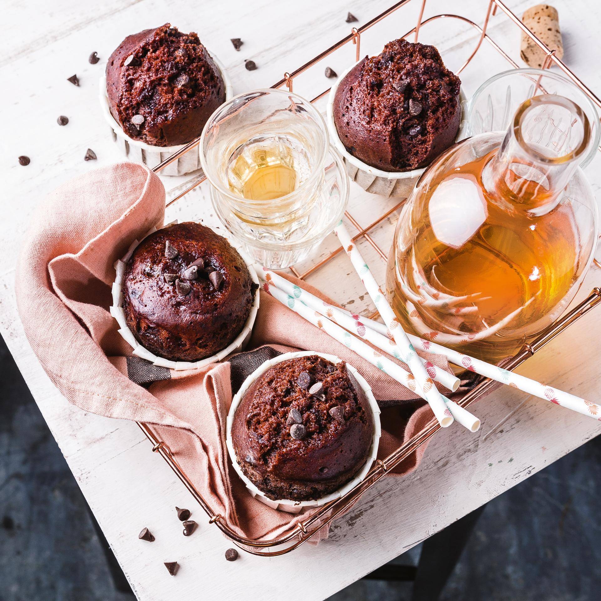 Muffins tout chocolat - Recepten Cuiseur vapeur | Moulinex