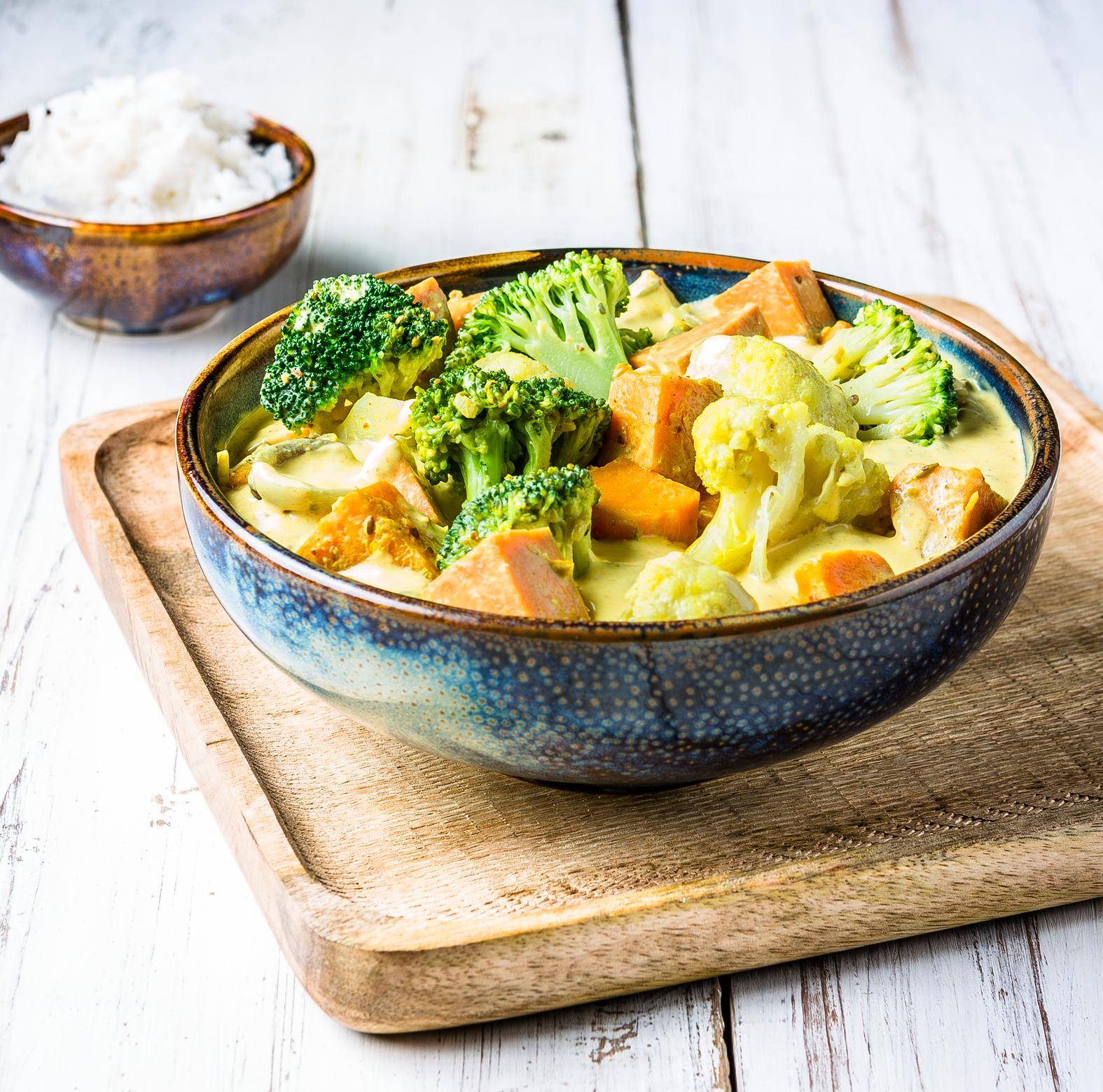 Curry de légumes - Recette EASY FRY GRILL & STEAM 3 in 1 | Moulinex