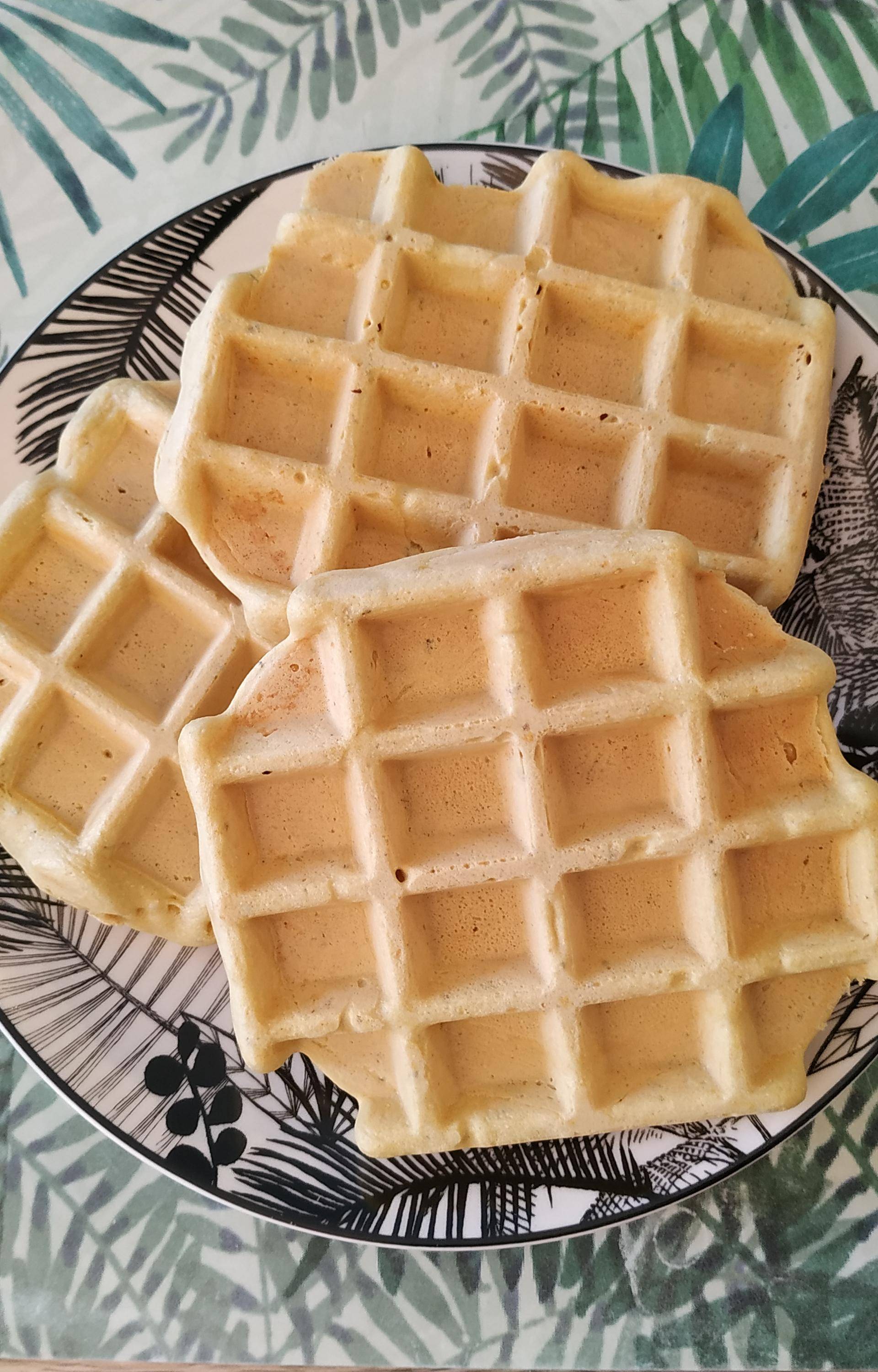 Gaufres à la farine de pois chiche (sans gluten) - Recette Companion Connect XL | Moulinex