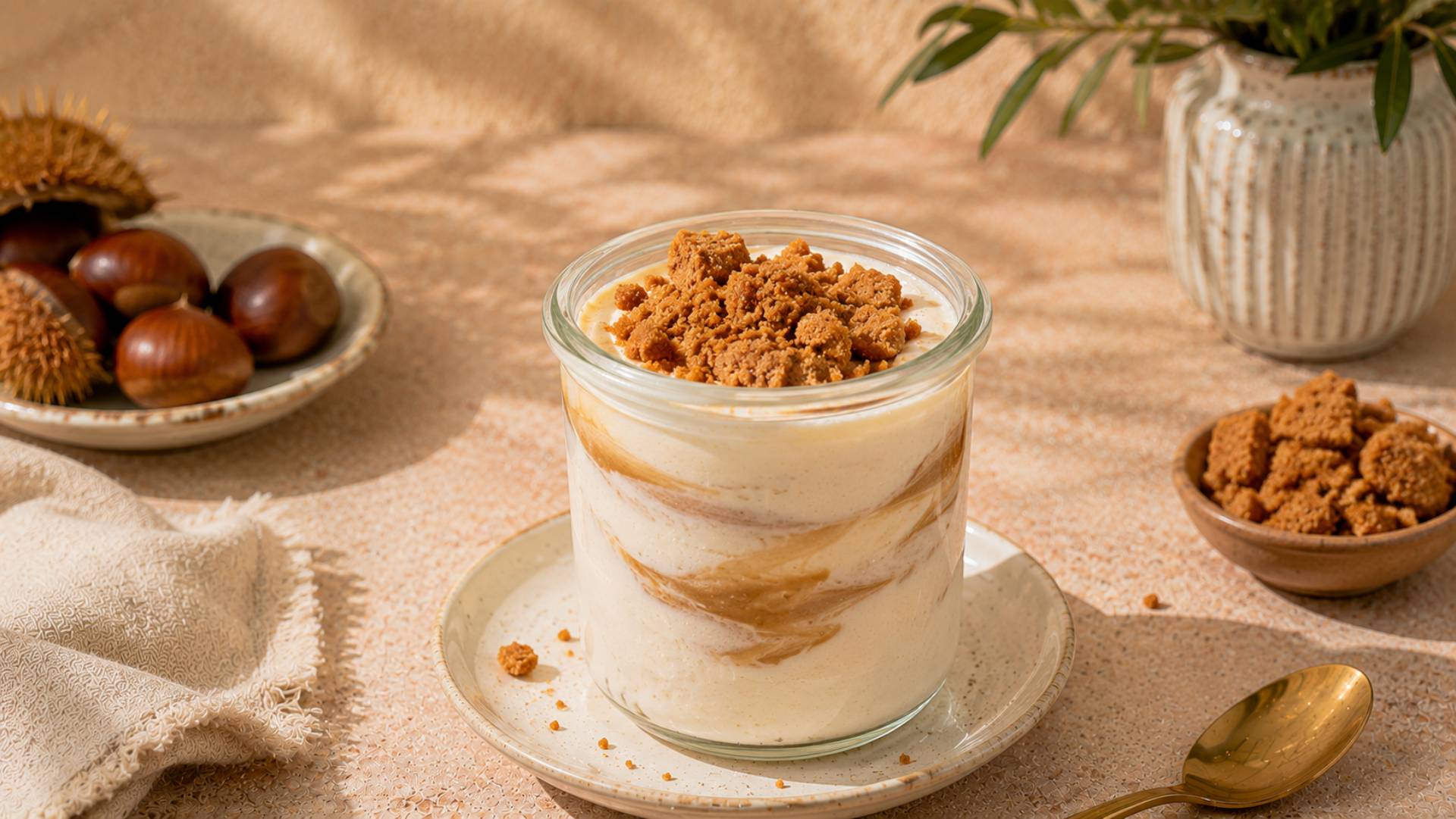 Yaourt glacé à la crème de marrons - Recette Freezi | Moulinex