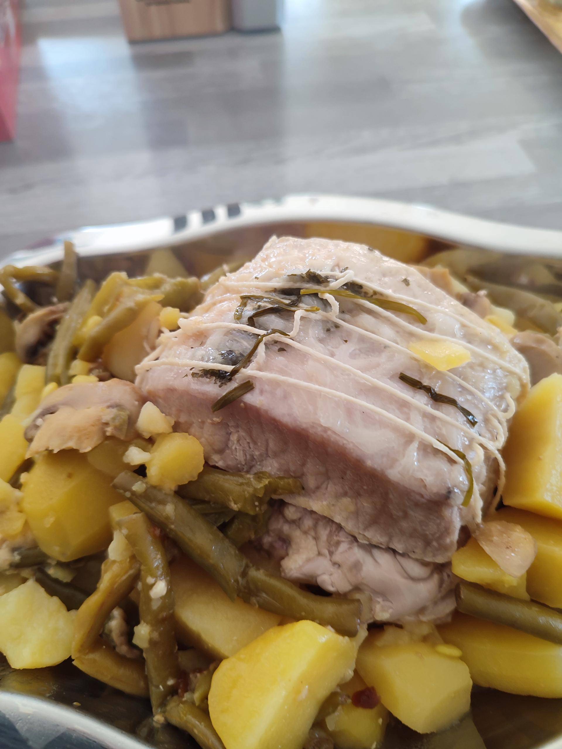 Rôti de porc haricots verts - Recette Cookeo V3 | Moulinex