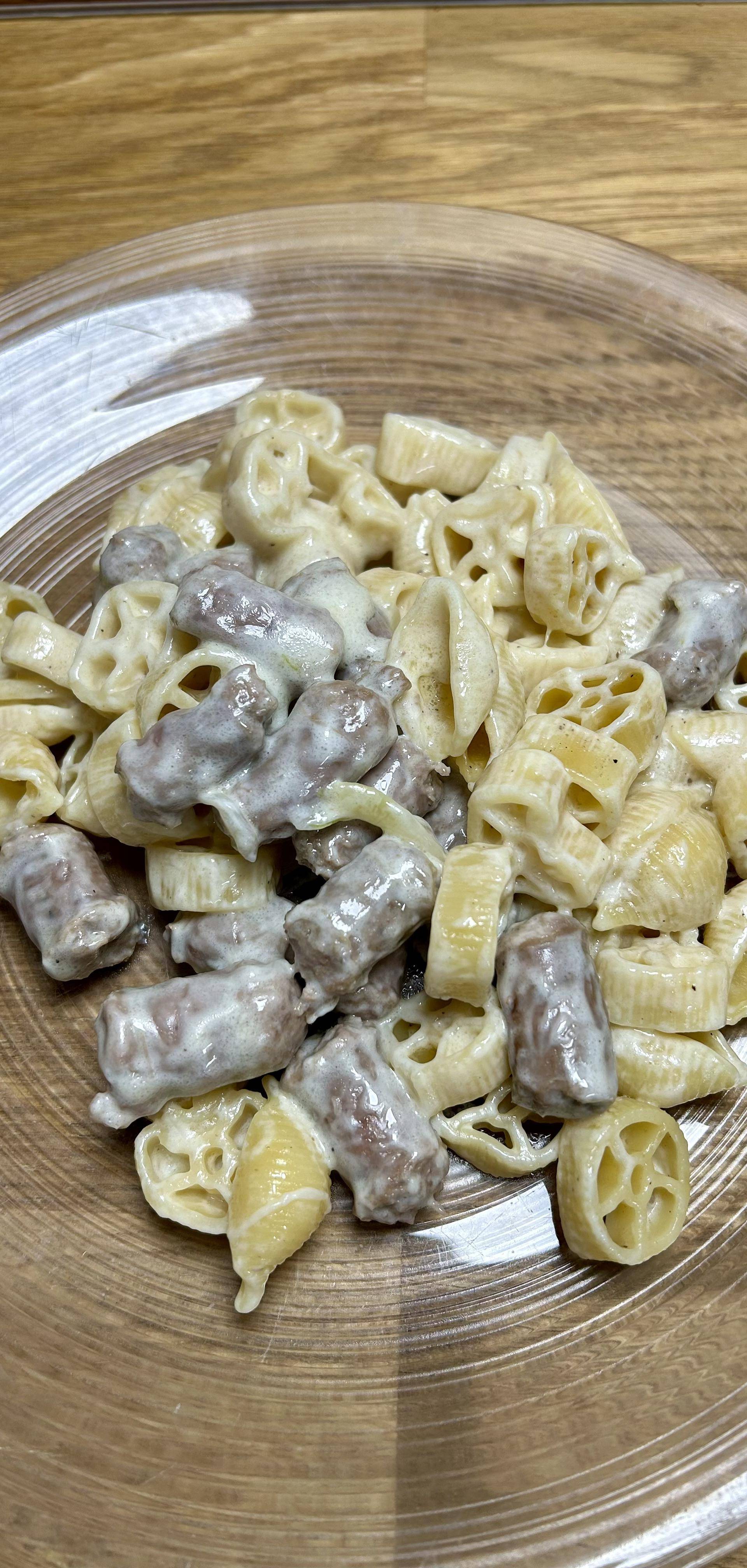 One pot saucisses de canard pâtes - Recette Cookeo | Moulinex