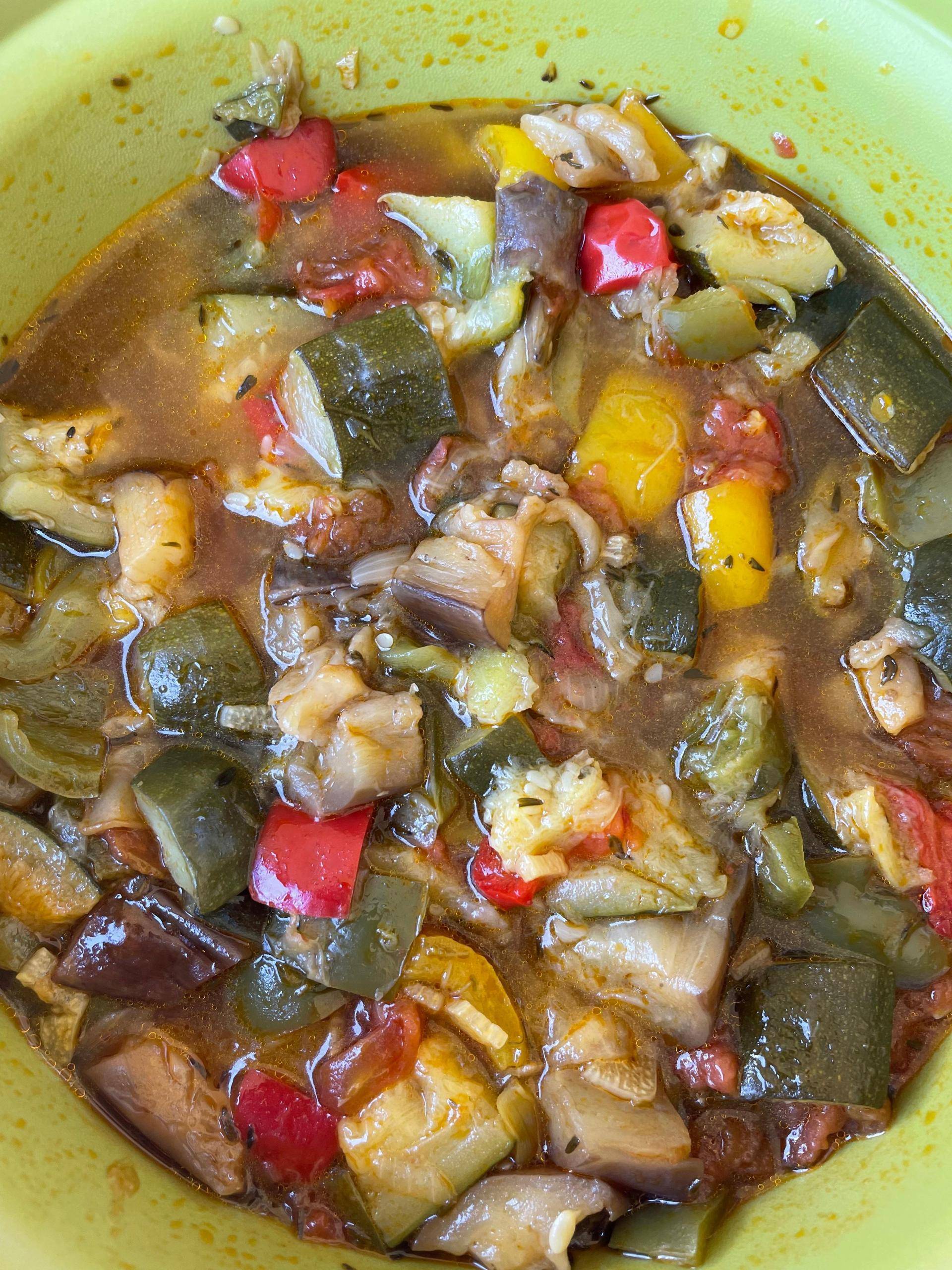 Ratatouille aux tomates anciennes - Recette Cookeo | Moulinex