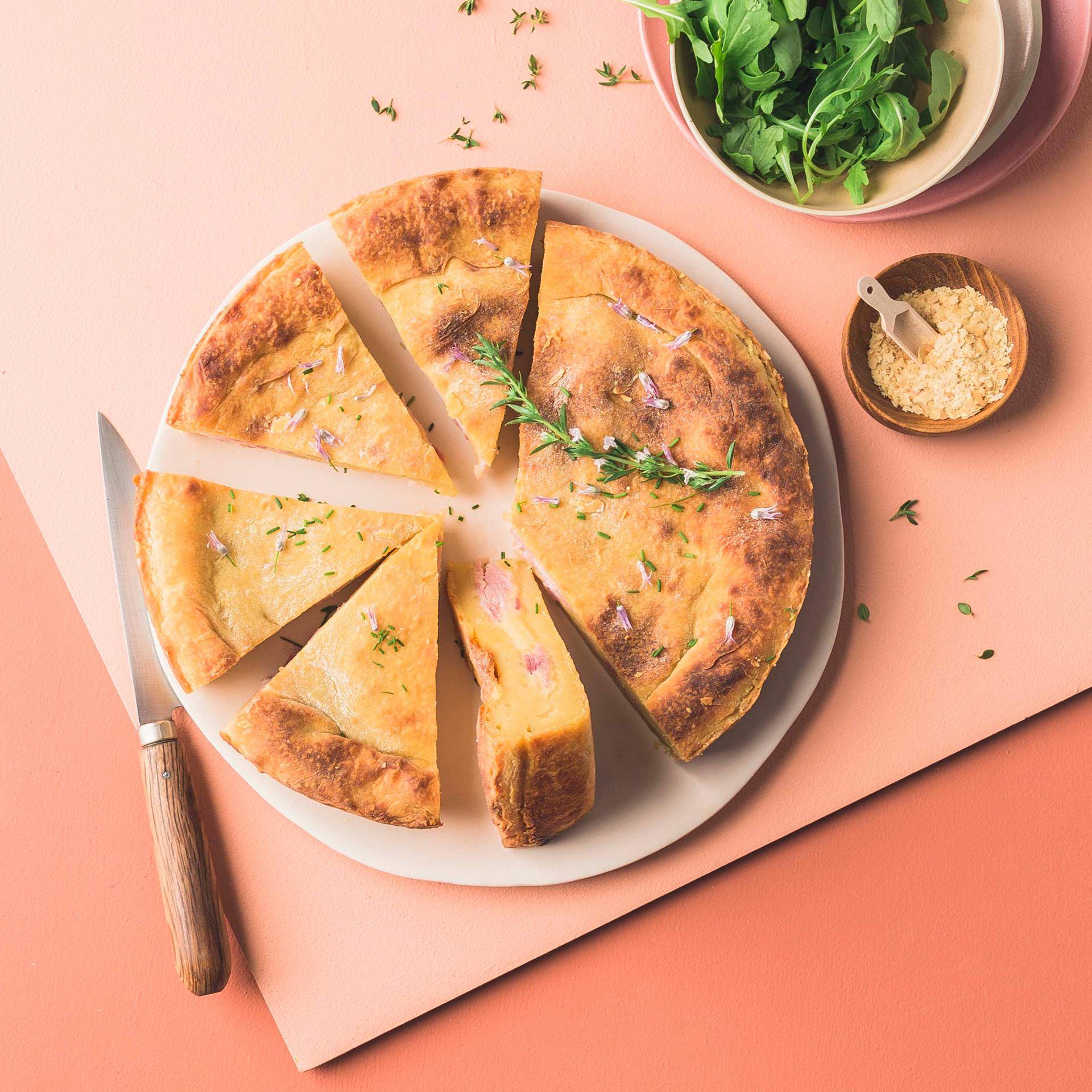 Tourte salée à la levure de bière - Recette Companion | Moulinex