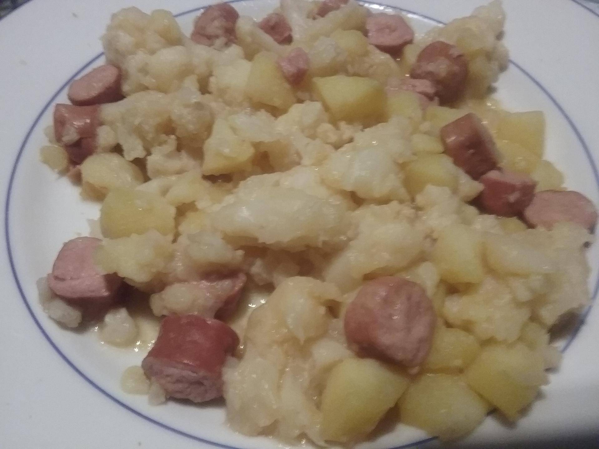 Chou-fleur pomme de terre knackis - Recepten Cookeo | Moulinex