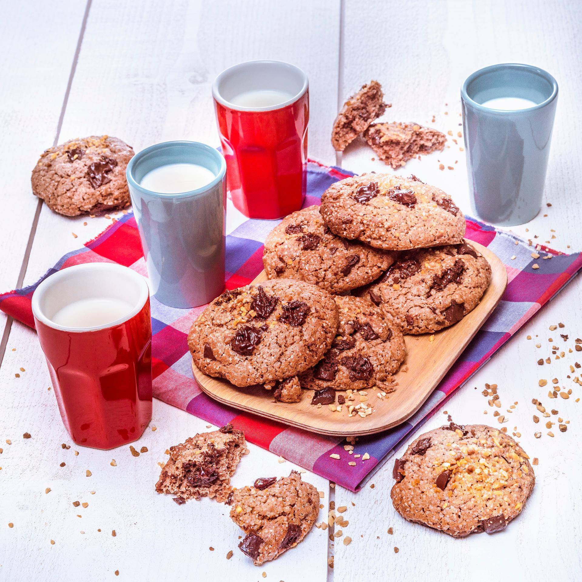 Cookies moelleux tout chocolat - Recette Companion | Moulinex