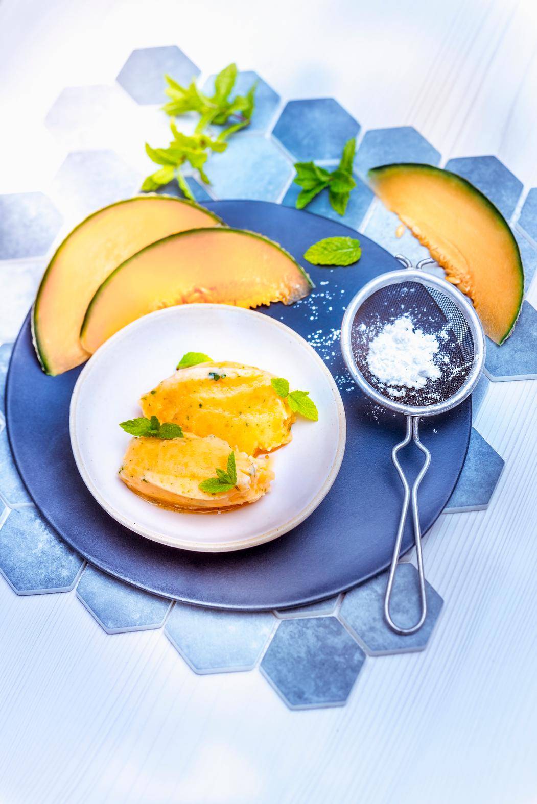 Sorbet melon et menthe - Recette Companion | Moulinex